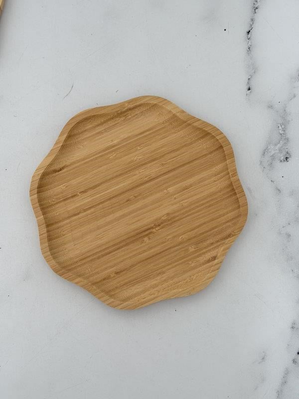Bambu Pappi Çiçek Servis Tabak 28 Cm