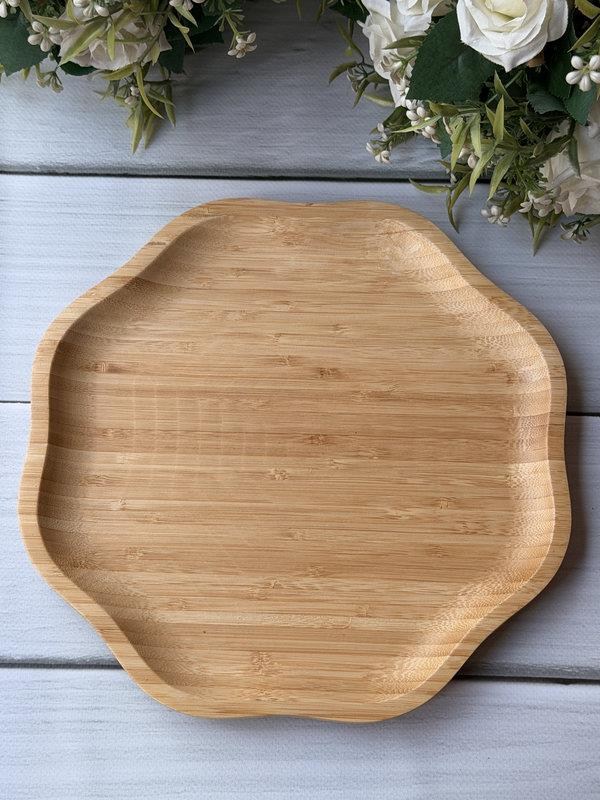Bambu Pappi Çiçek Servis Tabak 6'lı 25 Cm