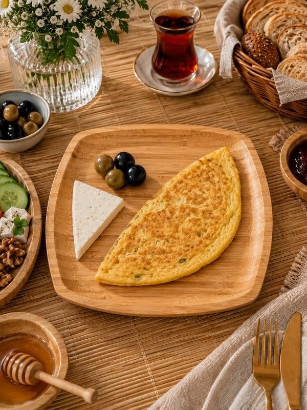 Bambu Penne Servis Tabak 25 Cm