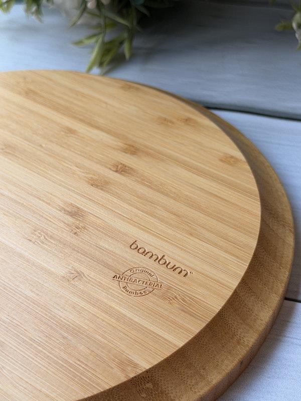 Bambu Penne Yuvarlak Servis Tabak 6'lı 25 Cm