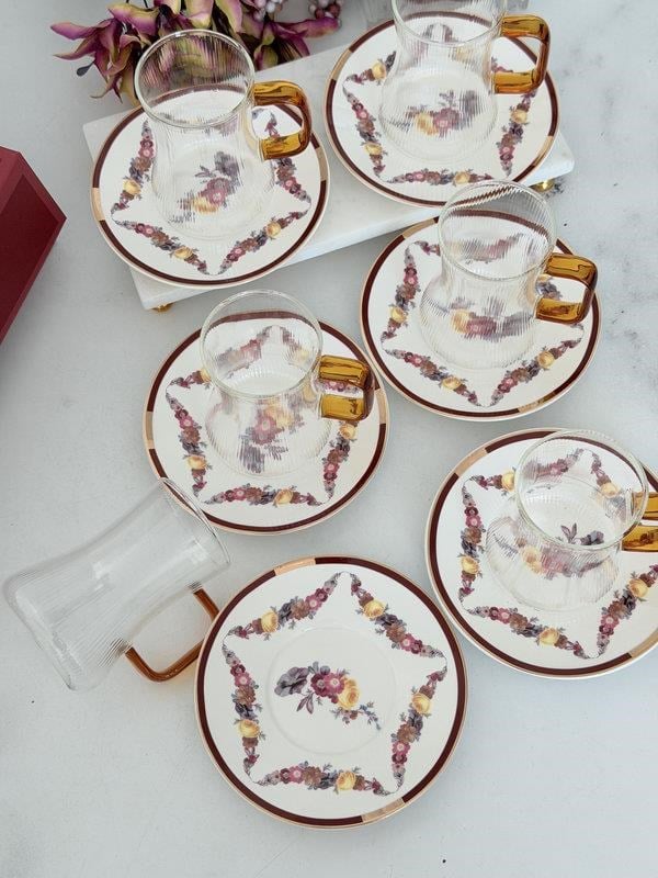 Cam Çay Seti 6'lı 180 ml Romance