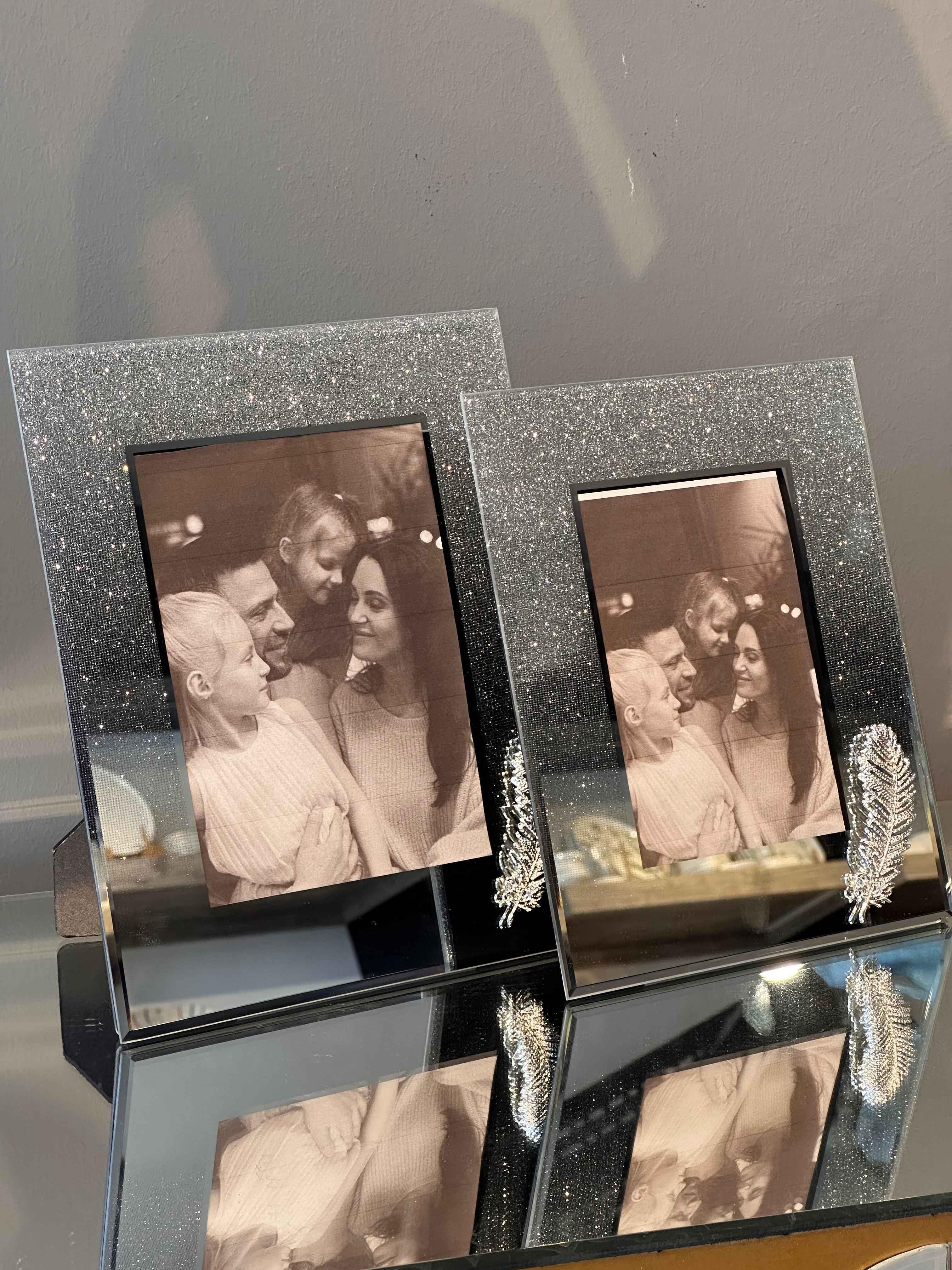 Cam Gümüş Çerçeve 2 li