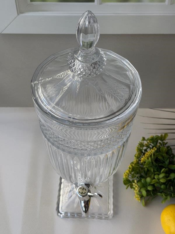 Cam Sebil-Damacana Ayaklı Vitella 3000 ml