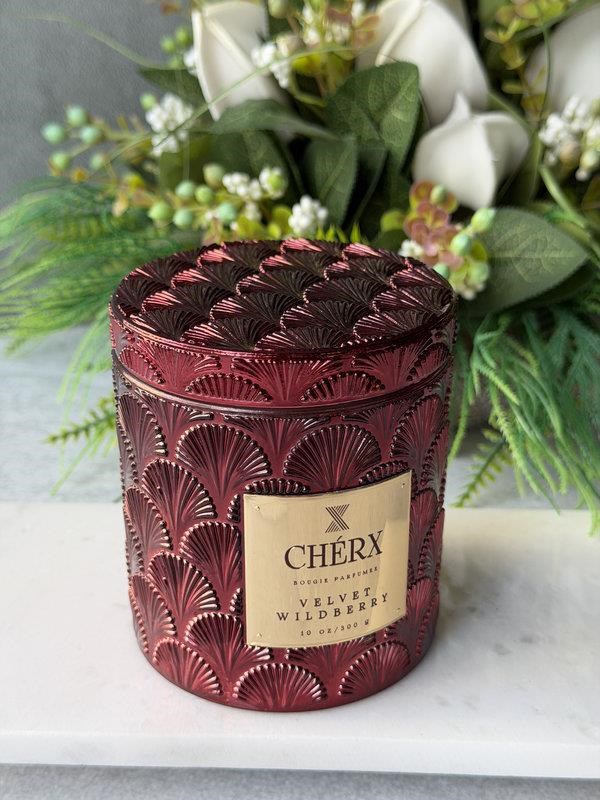 Cherx Cam Kavanoz Mum Velvet Wıldberry