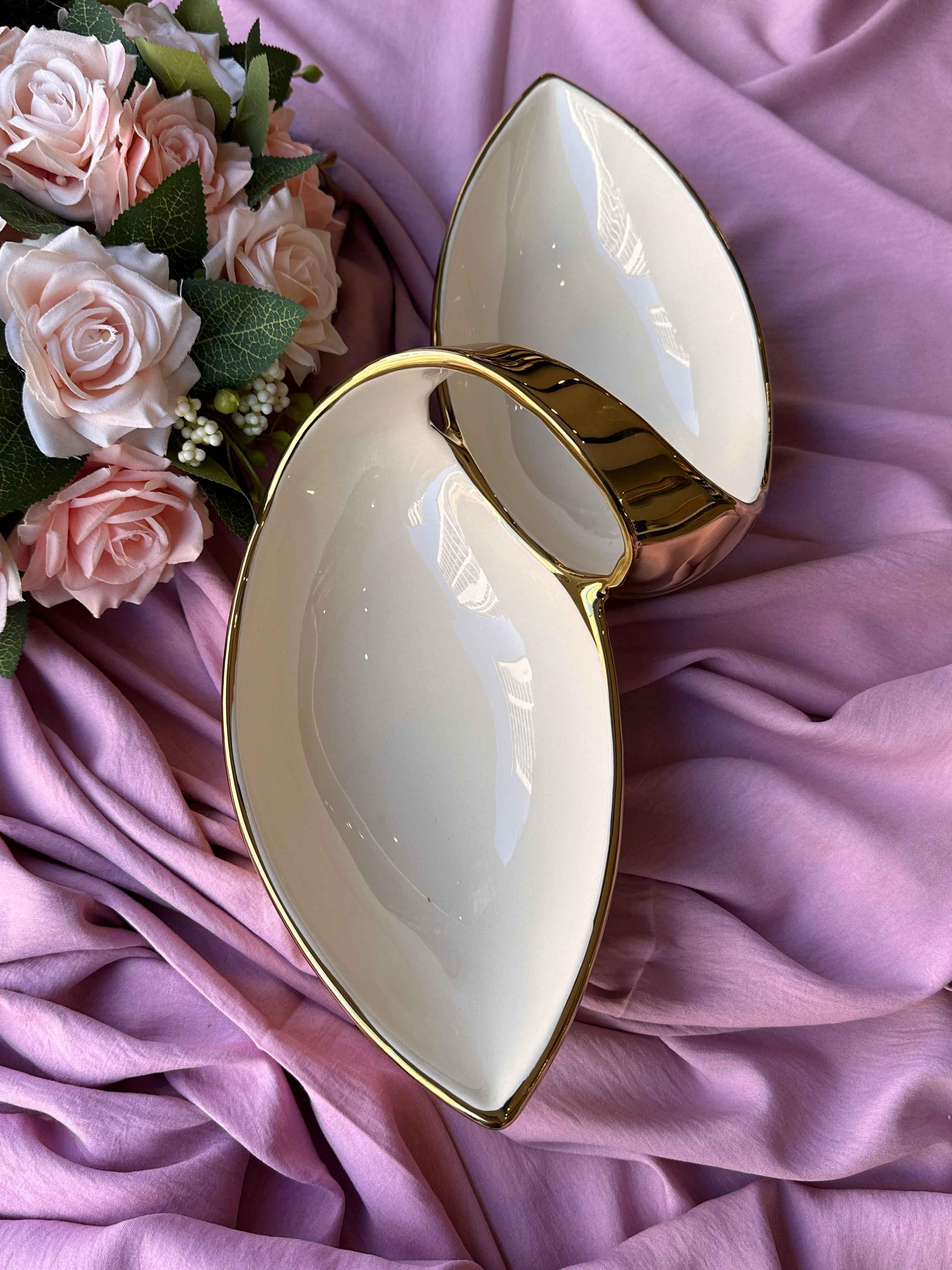 Dream Gold Oval Servis Tabağı 2 Bölmeli 