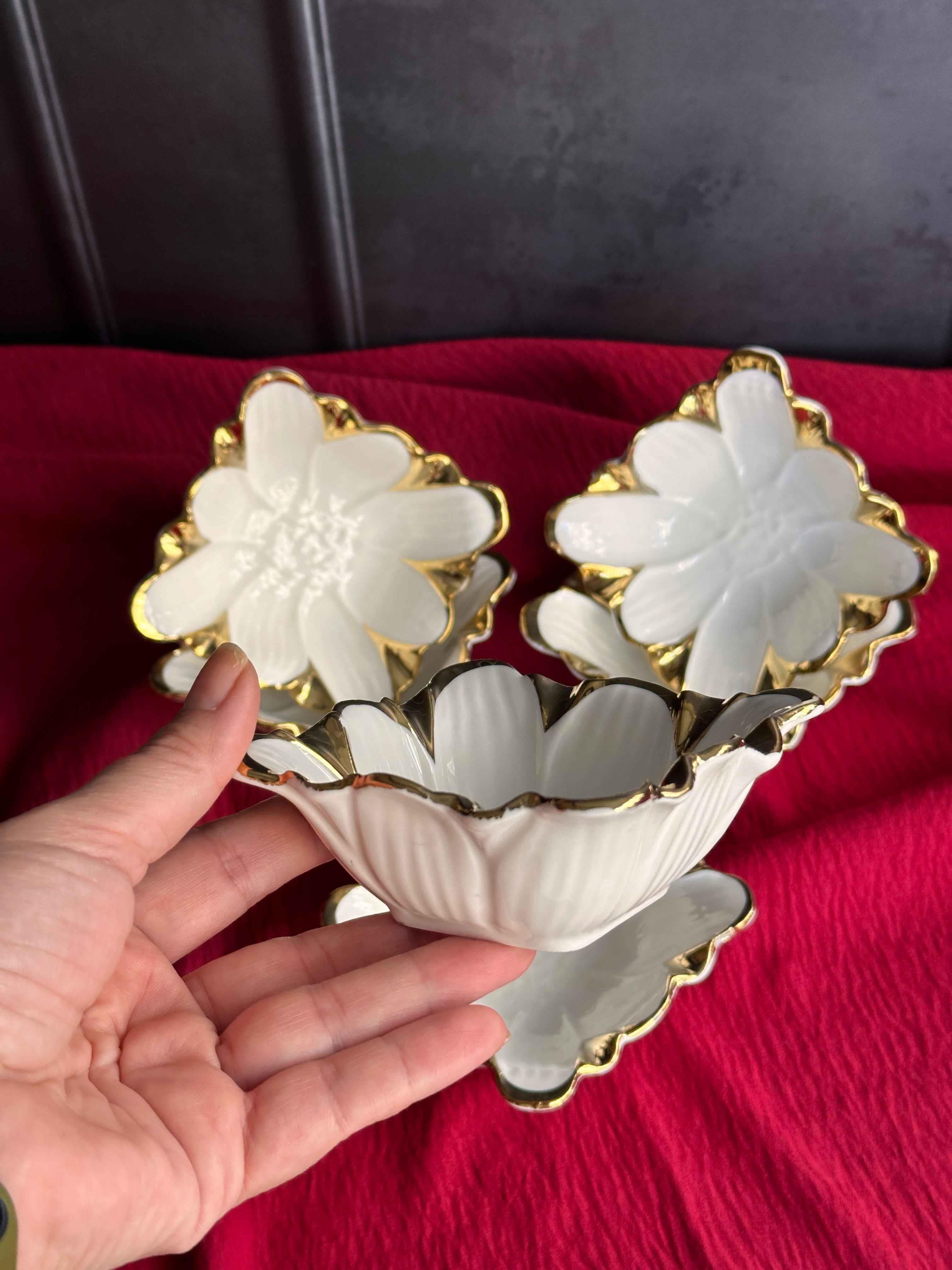 Flora Gold Kare Kase Seti 6 'Lı