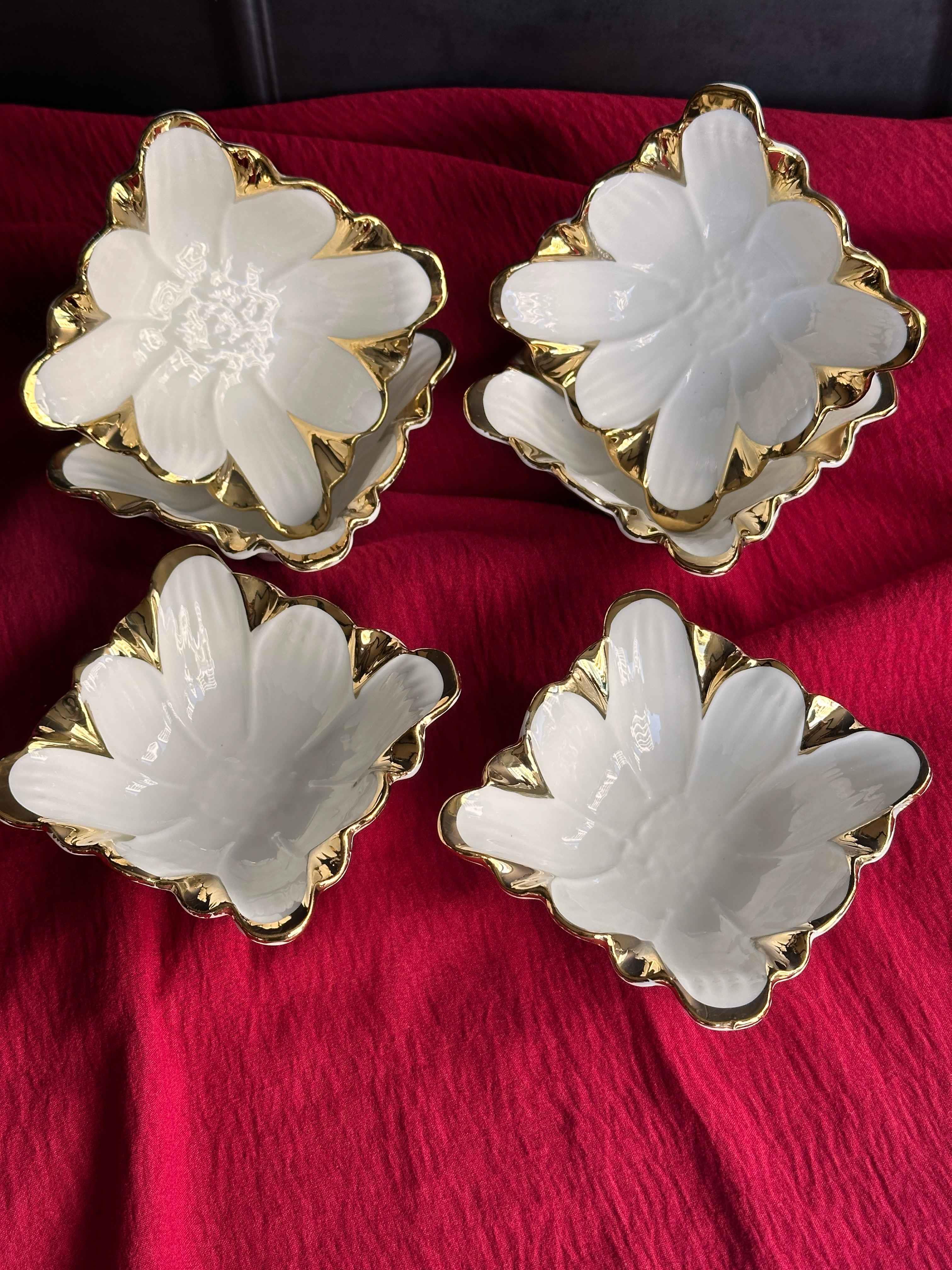 Flora Gold Kare Kase Seti 6 'Lı