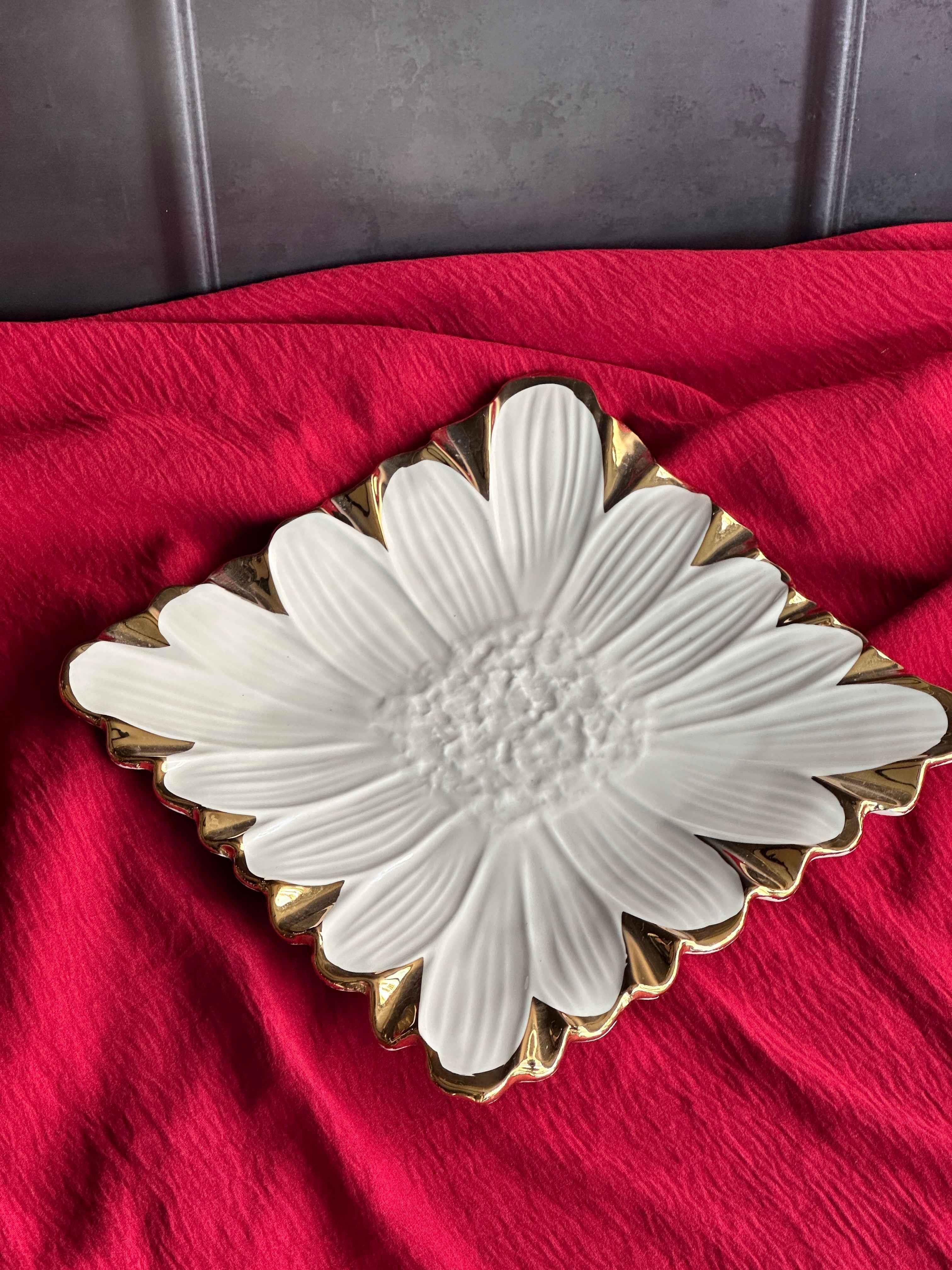 Flora Gold Kare Servis Sunum Tabak 24cm