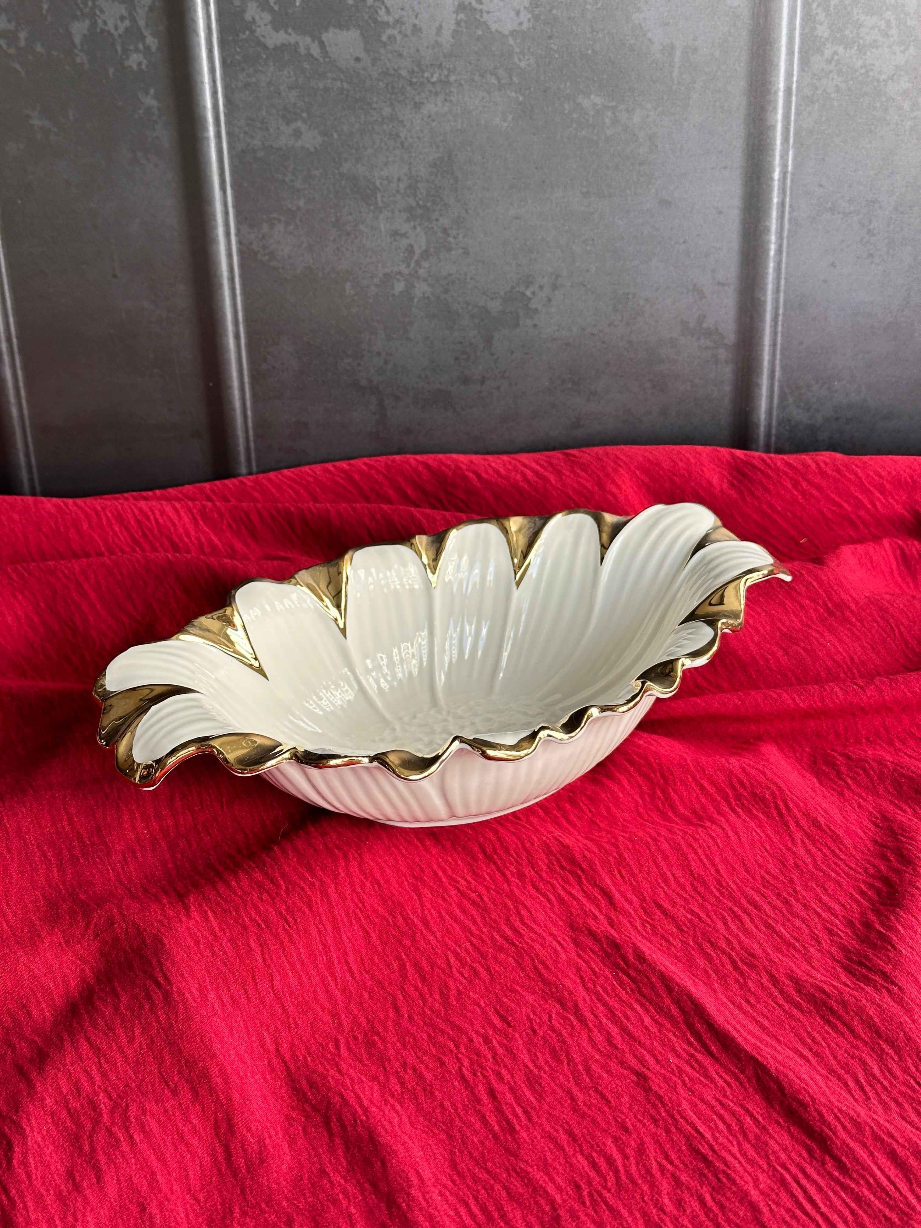 Flora Gold Oval Servis Sunum Tabak 27cm
