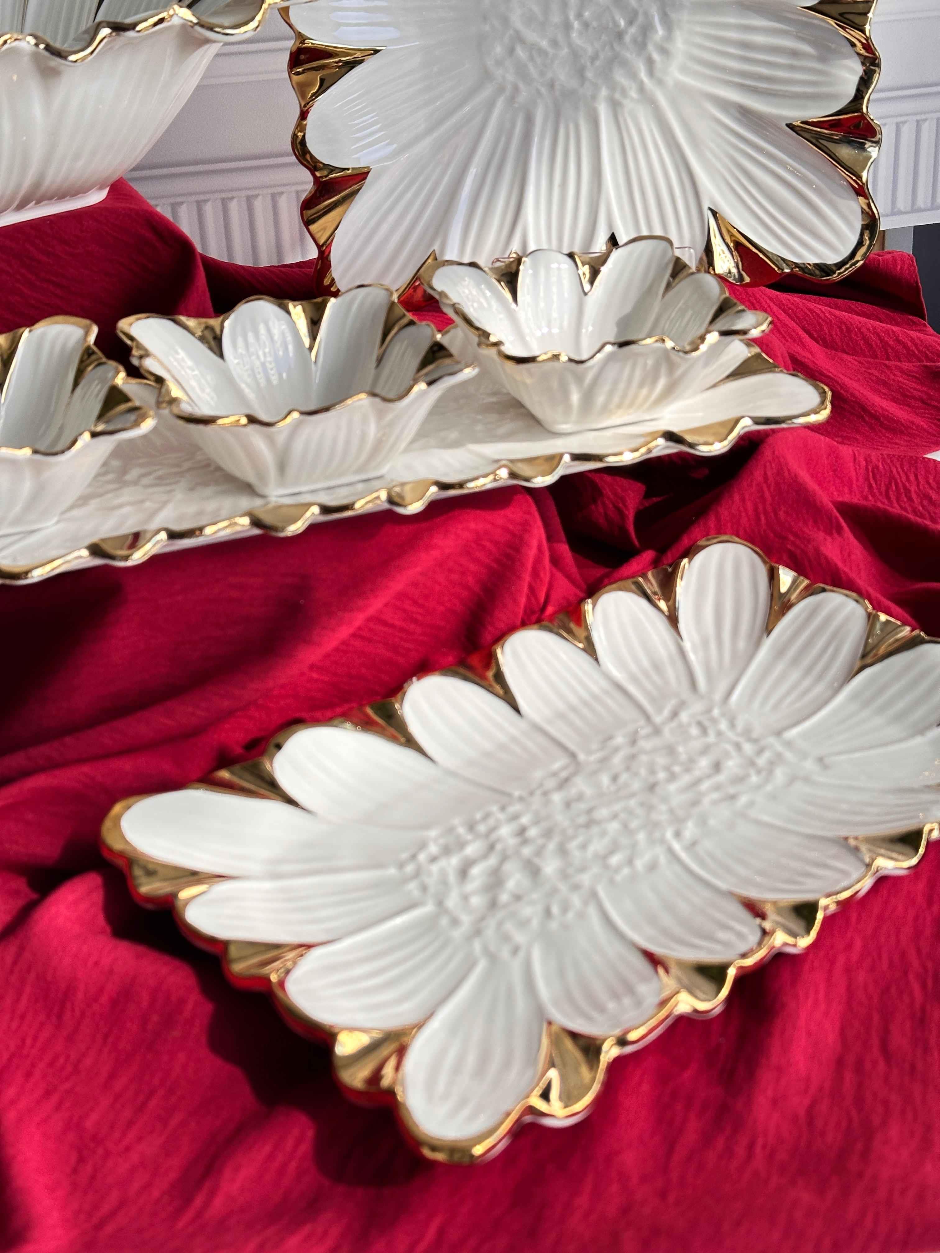 Flora Gold Servis Sunum Seti 7 Parça