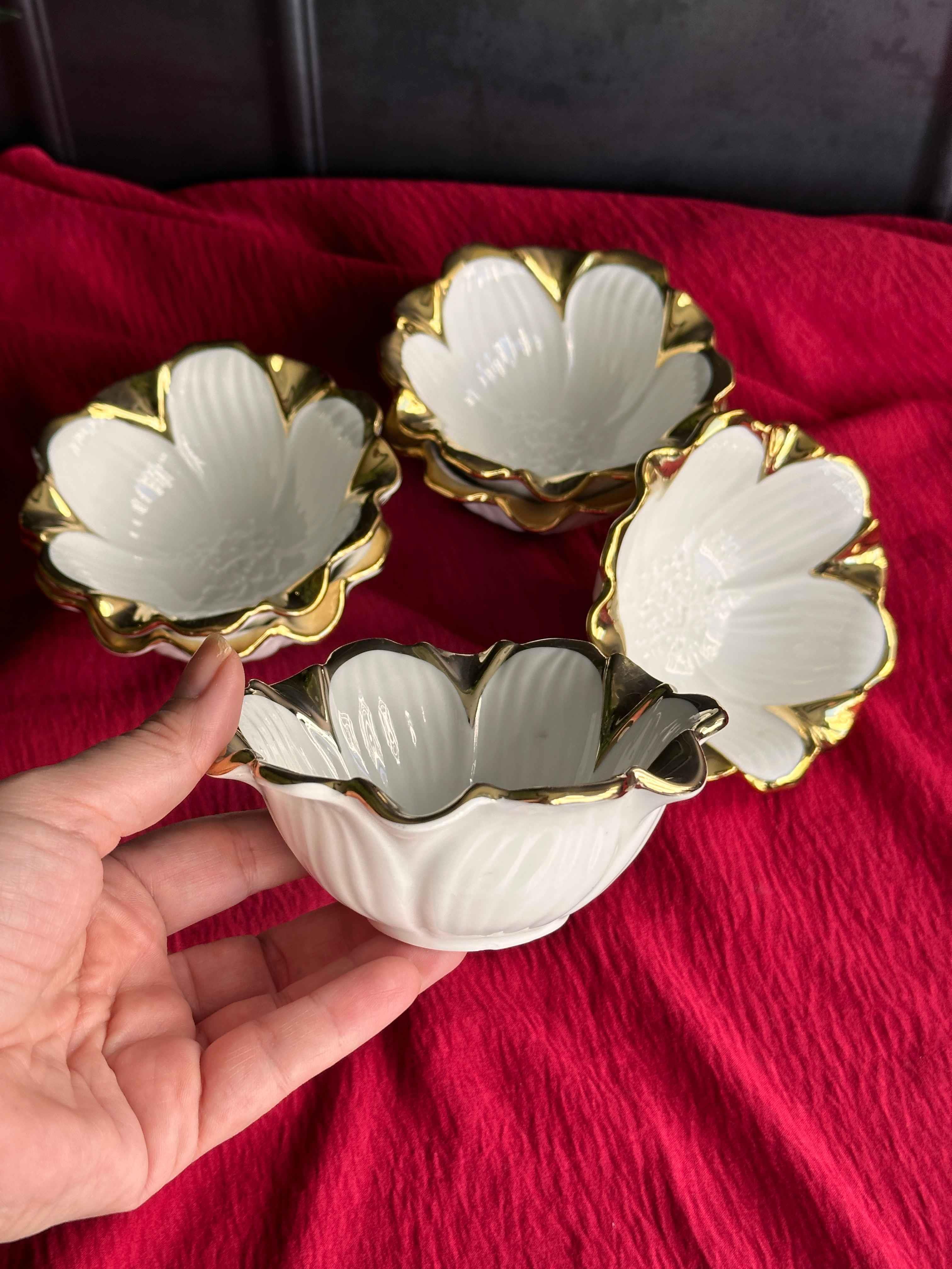 Flora Gold Yuvarlak Kase Seti 6 'Lı