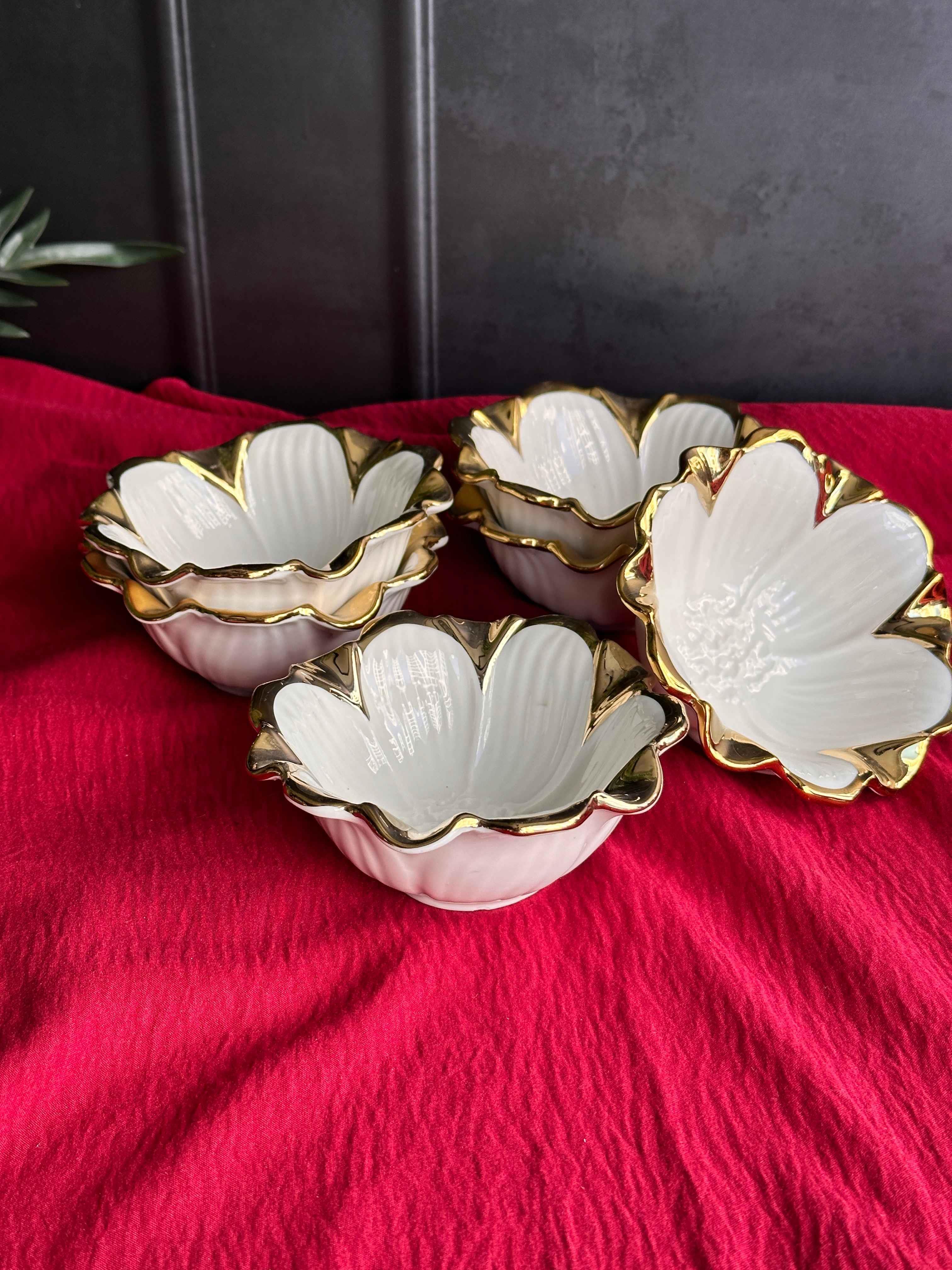 Flora Gold Yuvarlak Kase Seti 6 'Lı