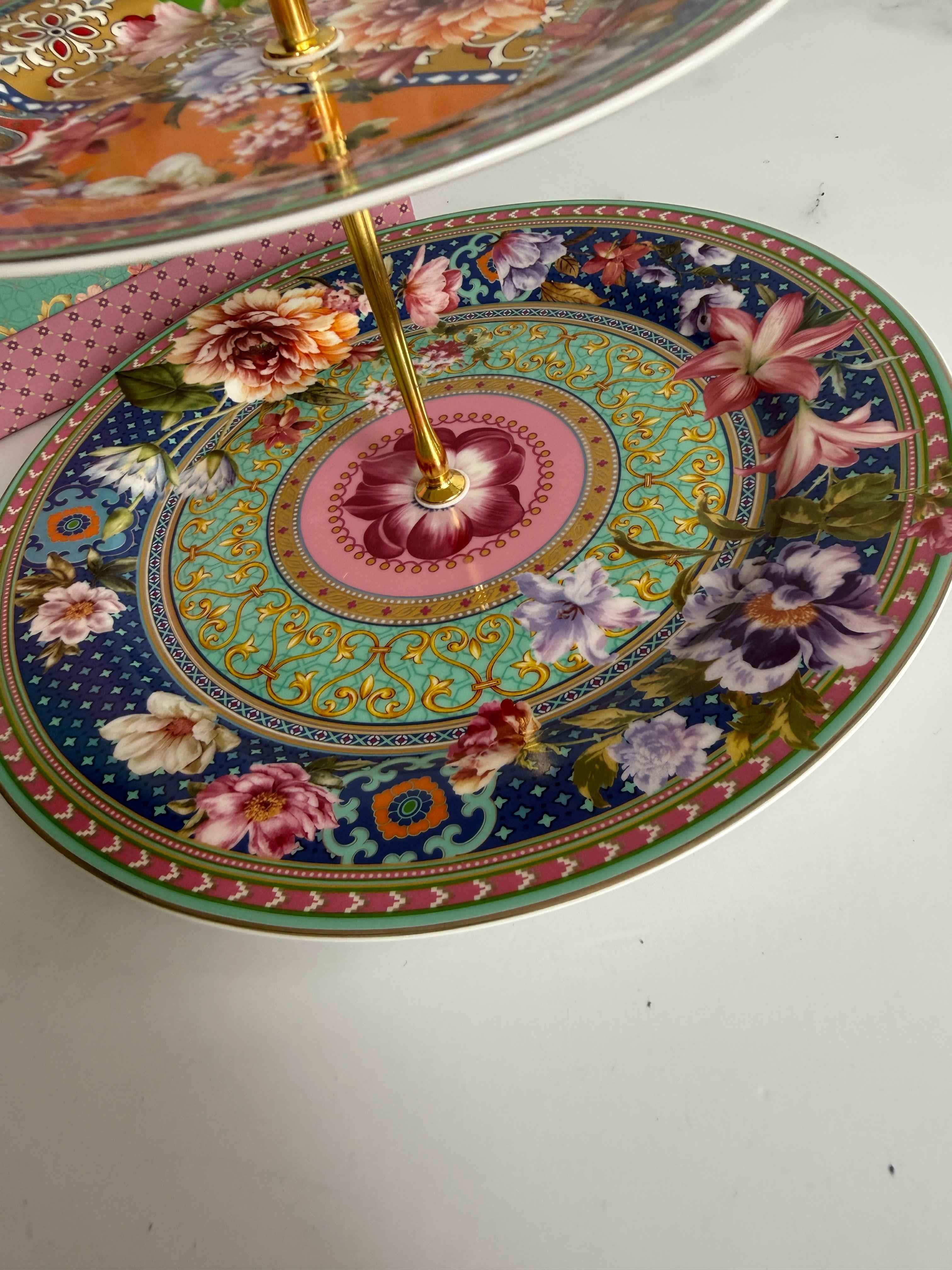 Floral Katlı Kek Kurabiye Standı