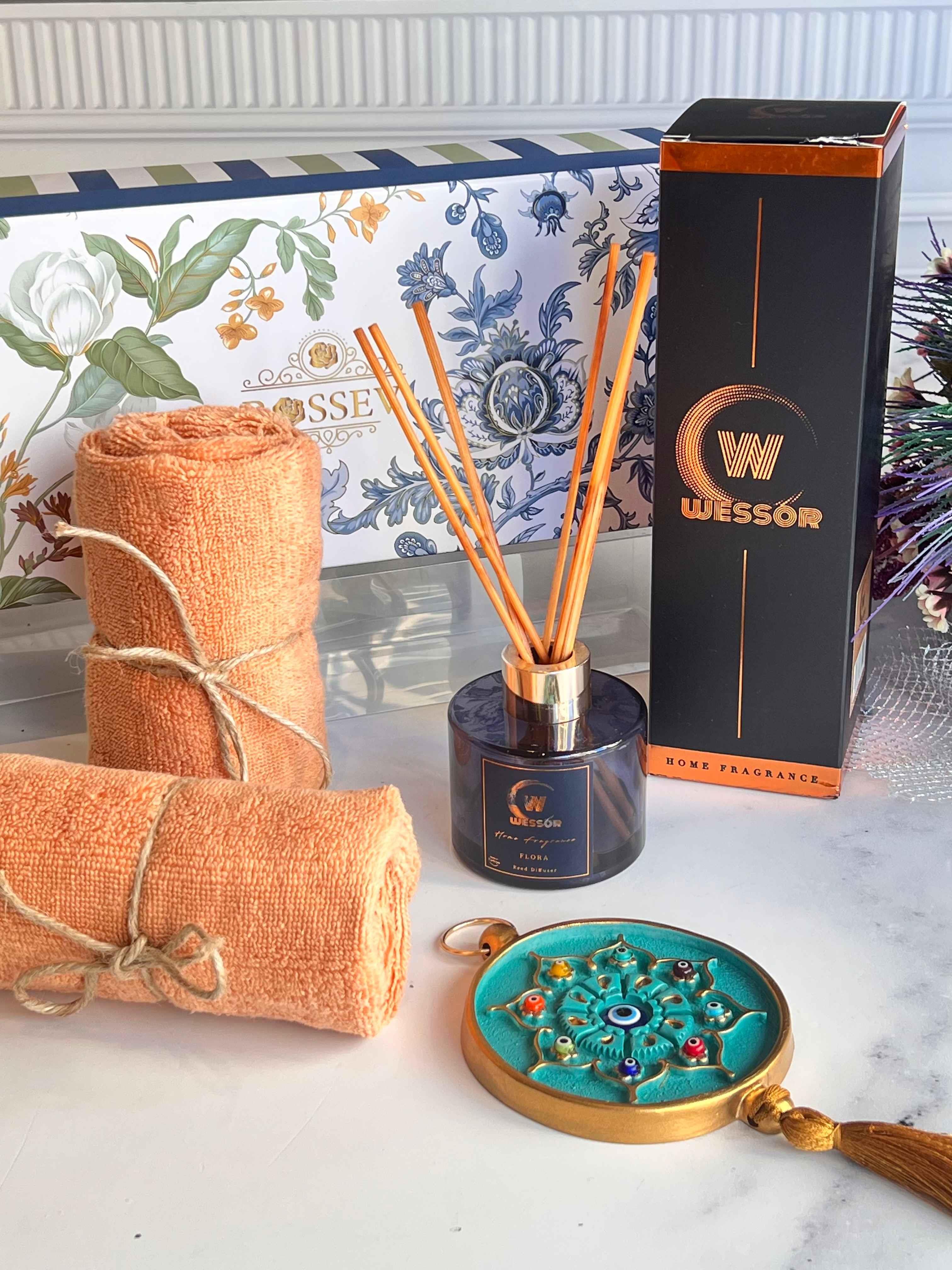 Hediyelik Bambu Çubuklu Koku Seti