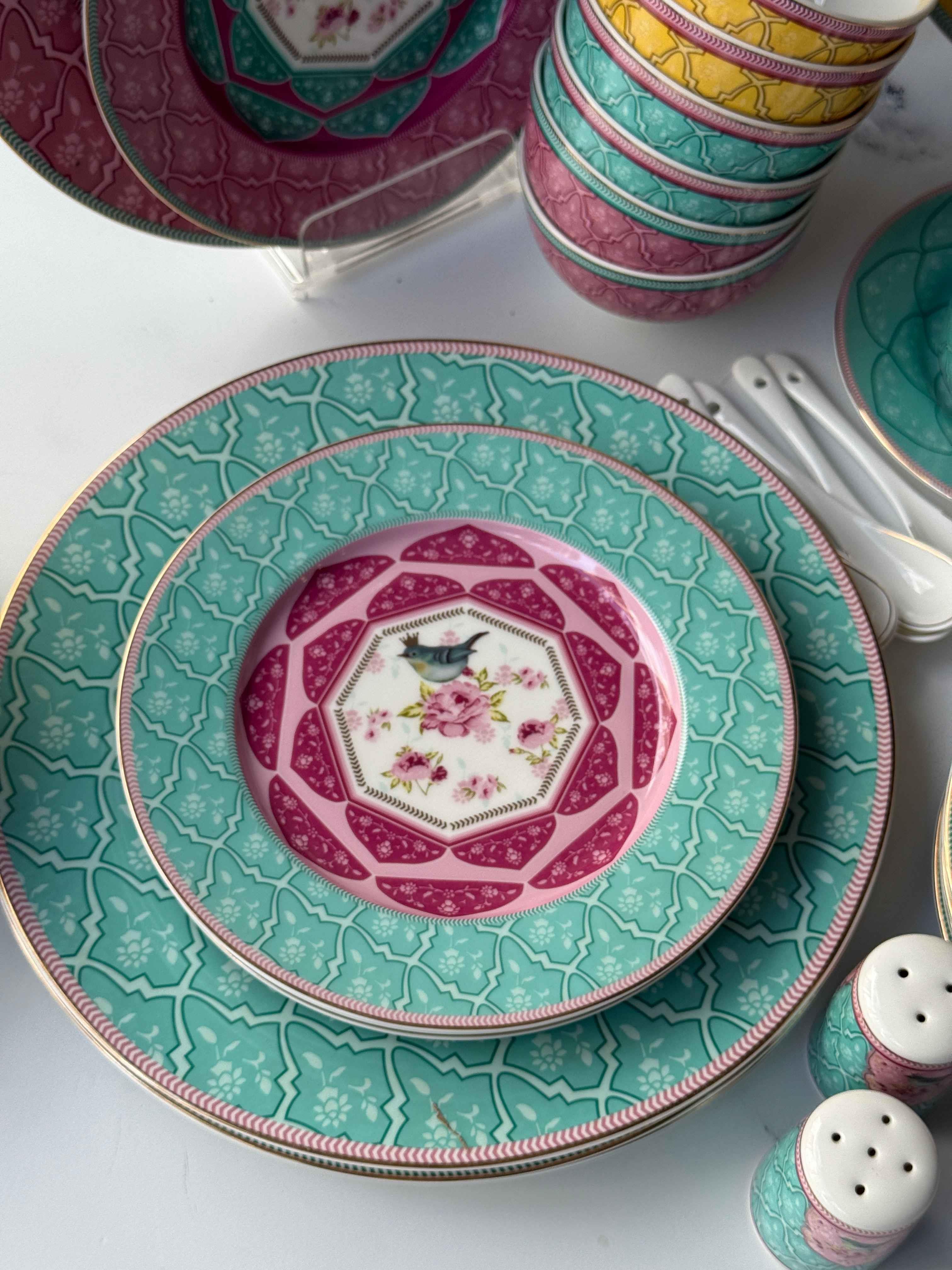 Kahvaltı Takımı Bird Garden 48 Parça 6 Kişilik