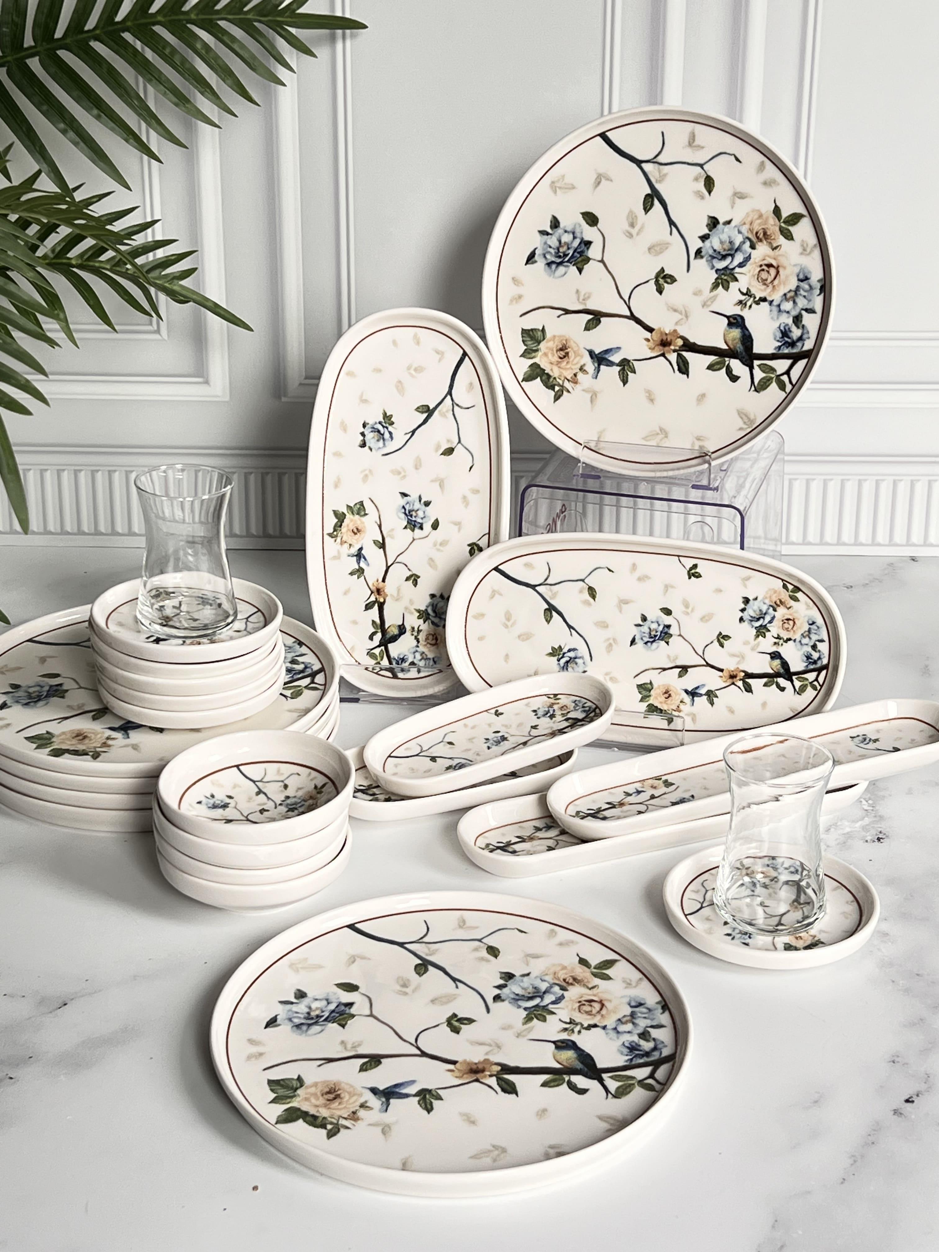 Kahvaltı Takımı Floral Elegance 29 Parça 6 Kişilik