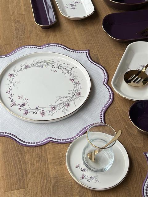Kahvaltı Takımı Glore Lavender 46 Parça 6 Kişilik