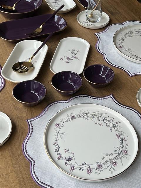 Kahvaltı Takımı Glore Lavender 46 Parça 6 Kişilik