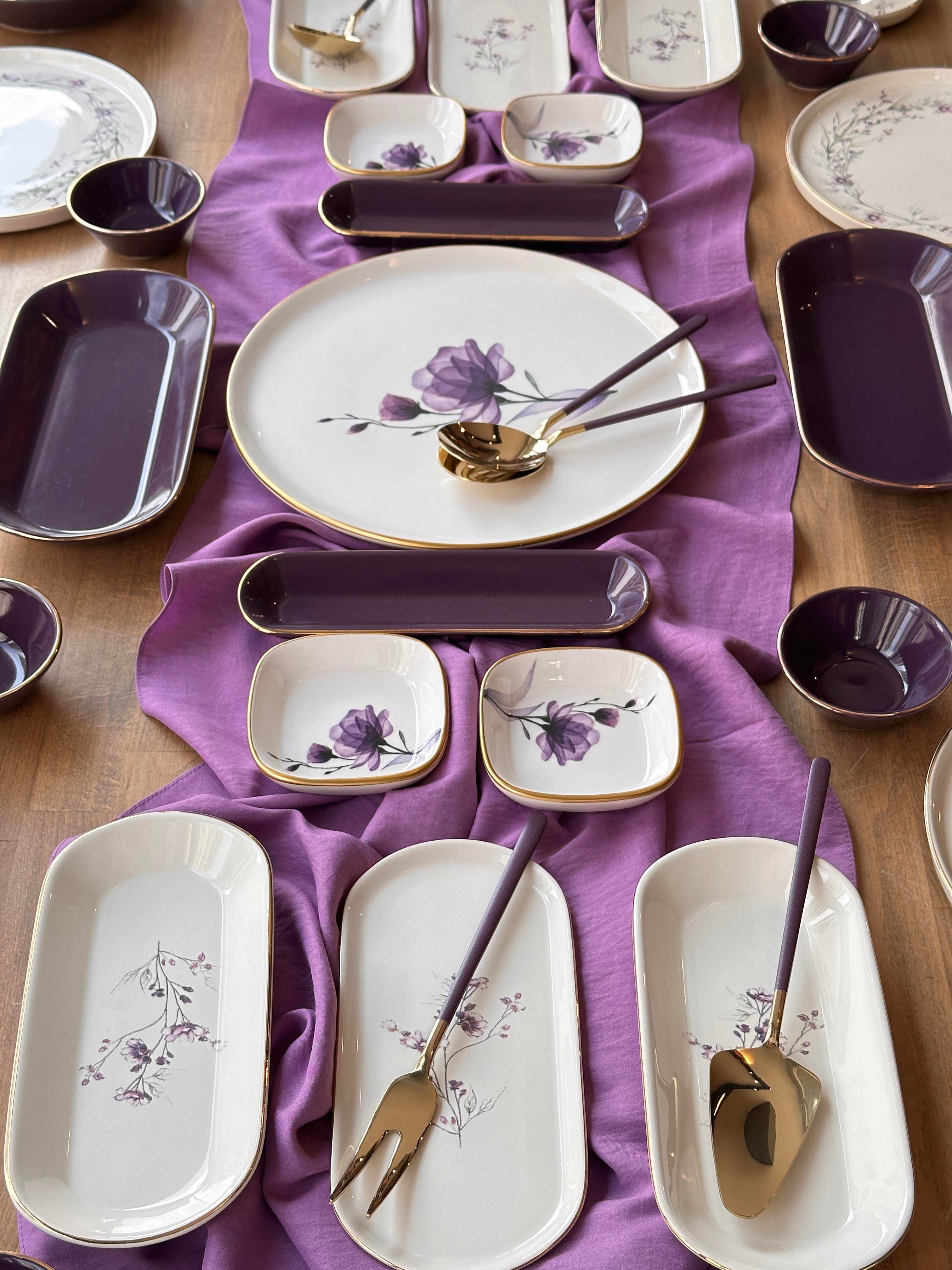 Kahvaltı Takımı Glore Lavender 51 Parça 6 Kişilik