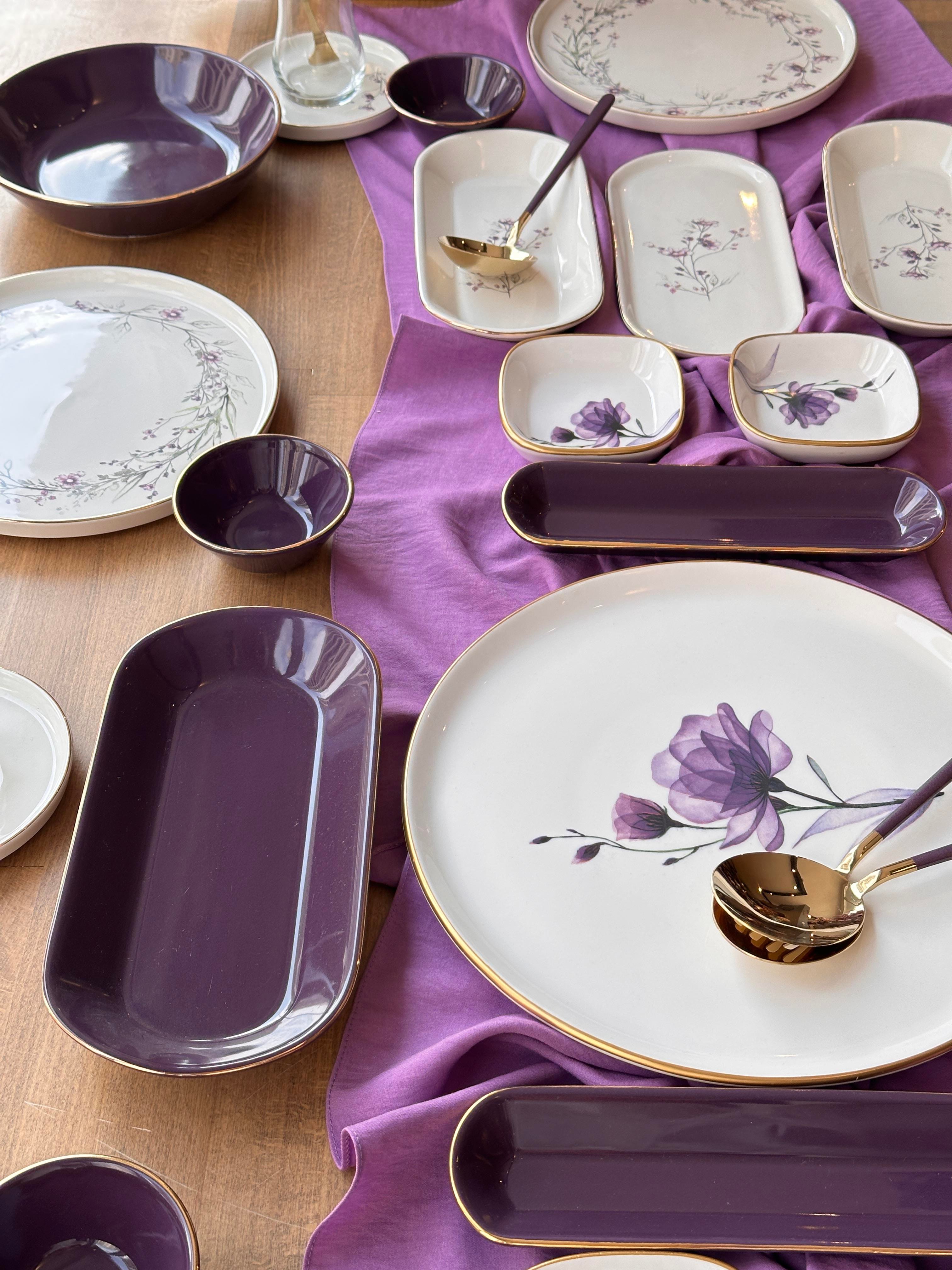 Kahvaltı Takımı Glore Lavender 51 Parça 6 Kişilik