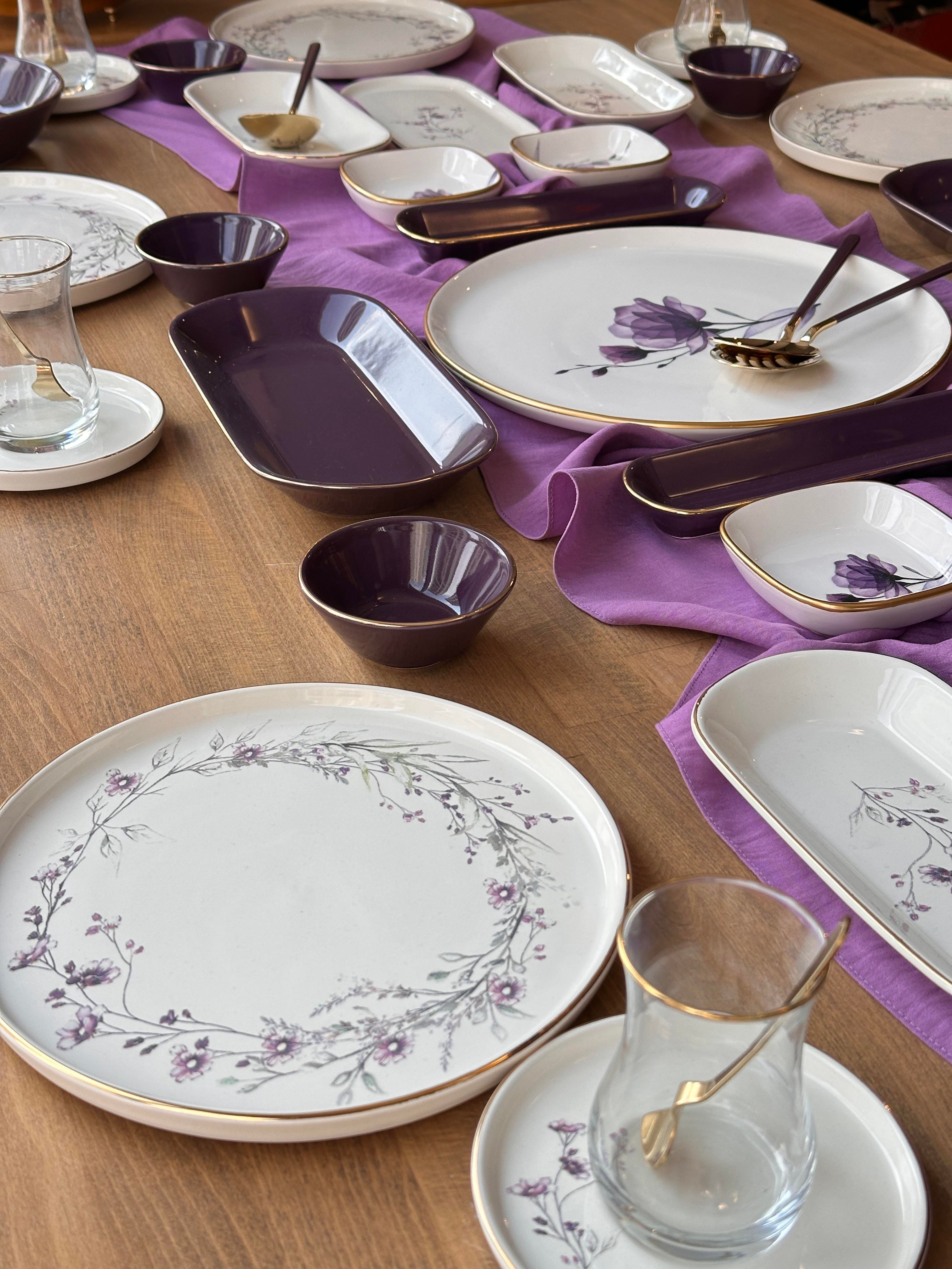 Kahvaltı Takımı Glore Lavender 51 Parça 6 Kişilik