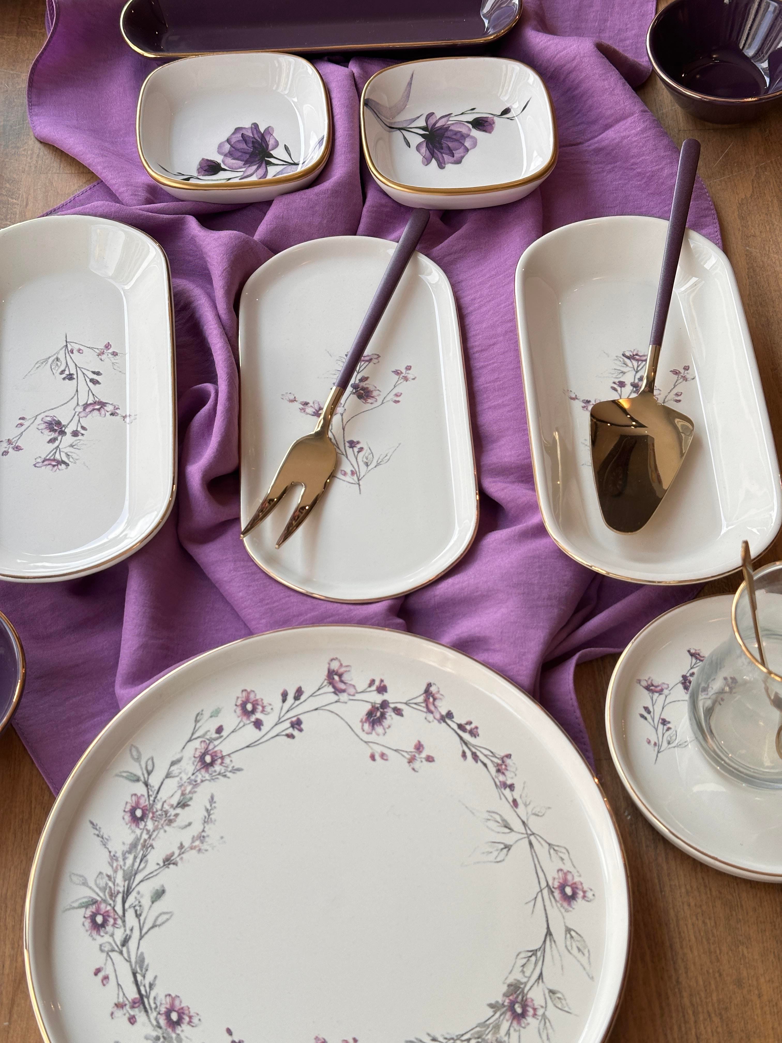 Kahvaltı Takımı Glore Lavender 51 Parça 6 Kişilik