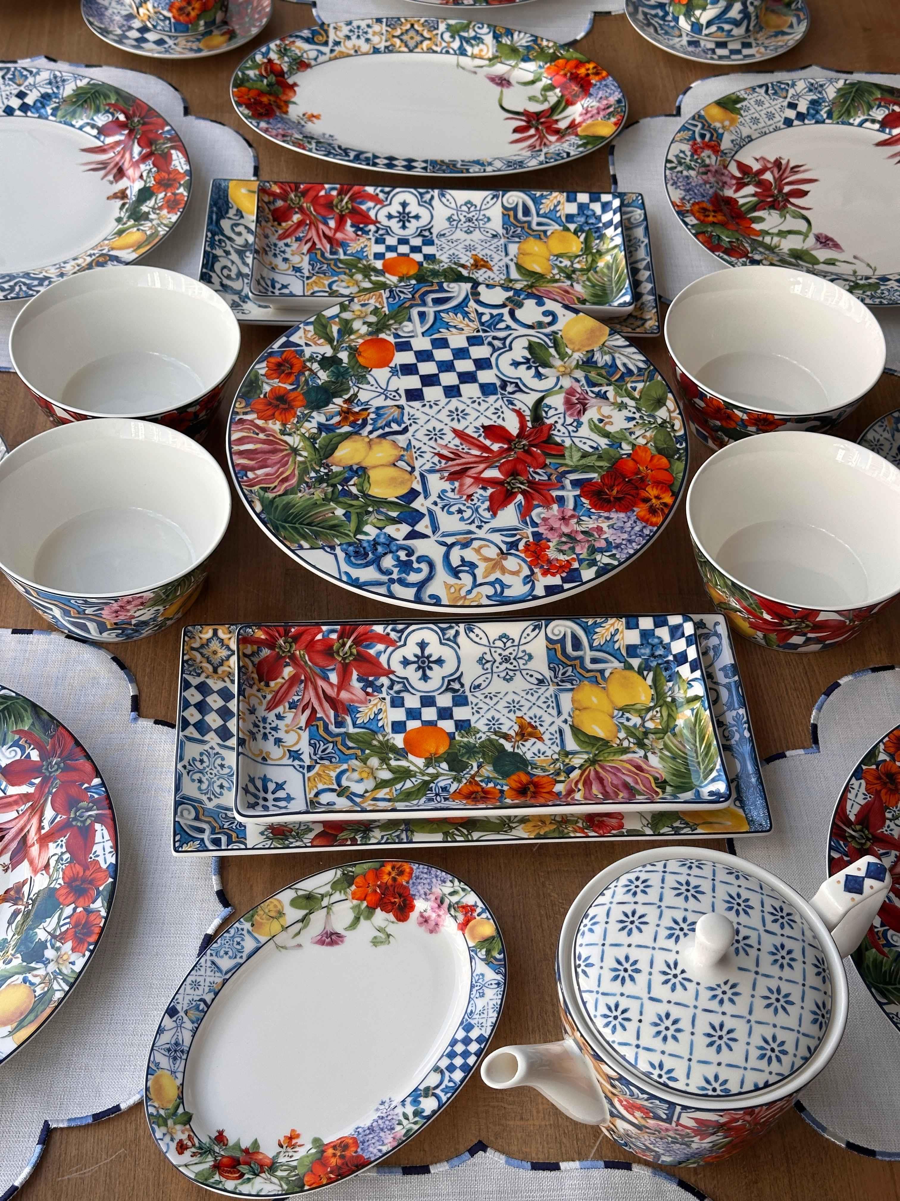 Kahvaltı Takımı Italy Garden 42 Parça 6 Kişilik