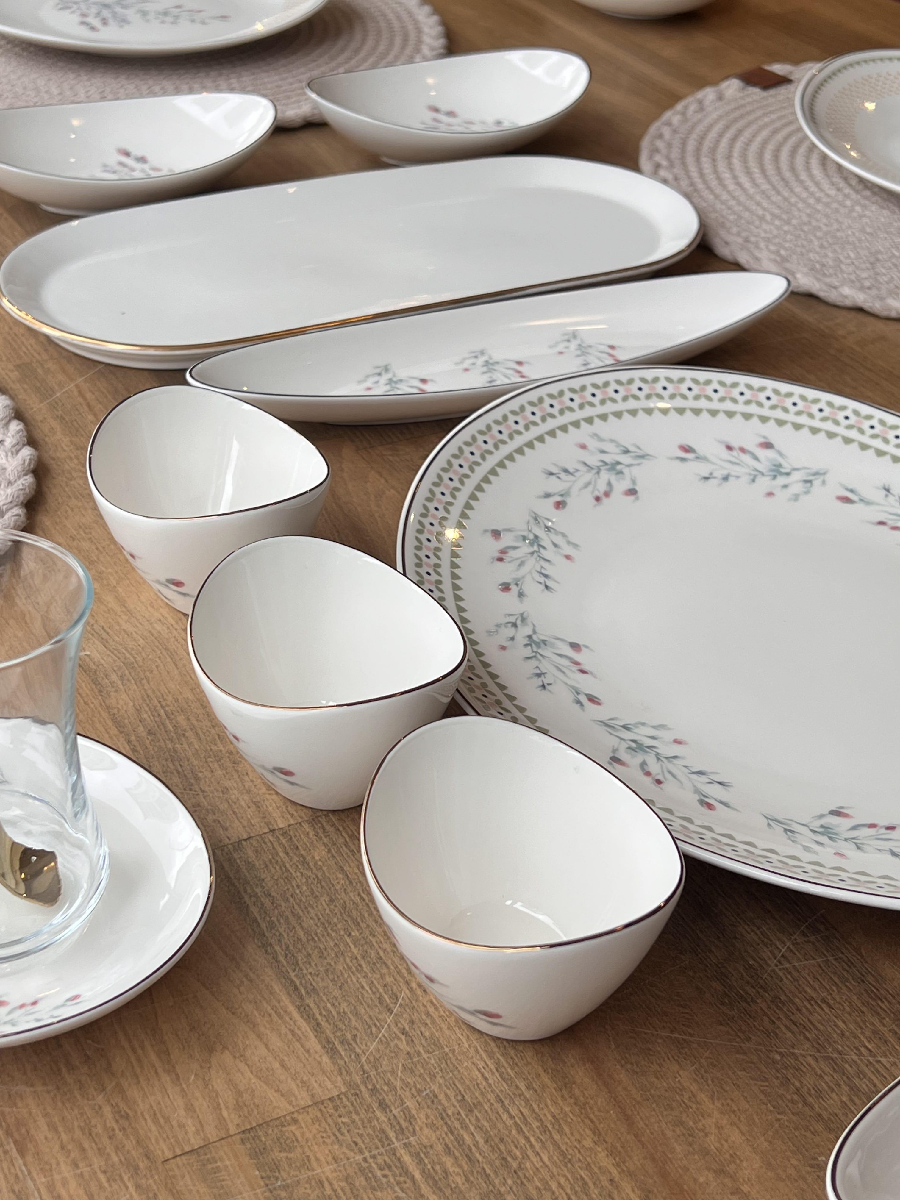 Kahvaltı Takımı Lavender 46 Parça 6 Kişilik