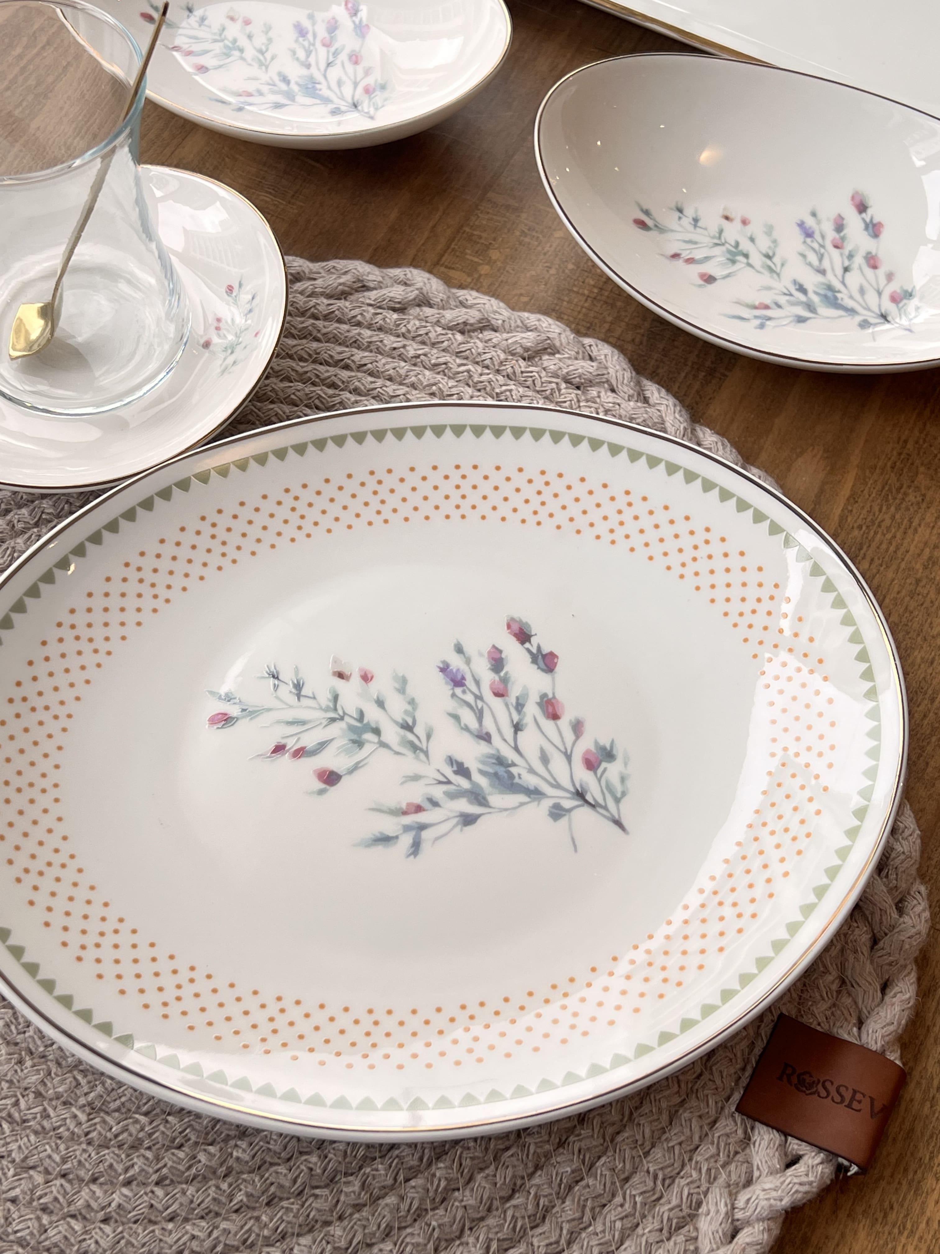 Kahvaltı Takımı Lavender 46 Parça 6 Kişilik