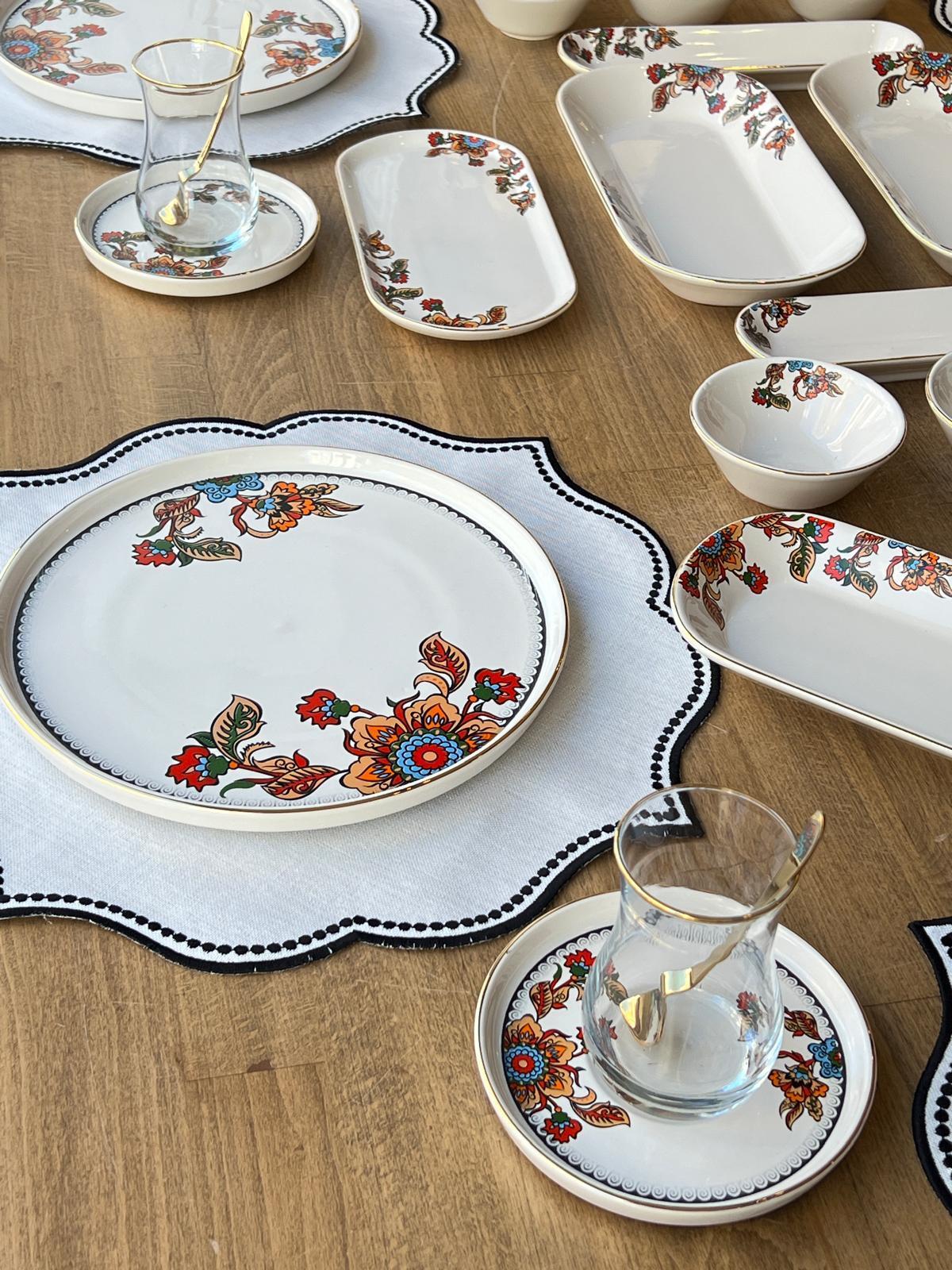 Kahvaltı Takımı Lorena 47 Parça 6 Kişilik