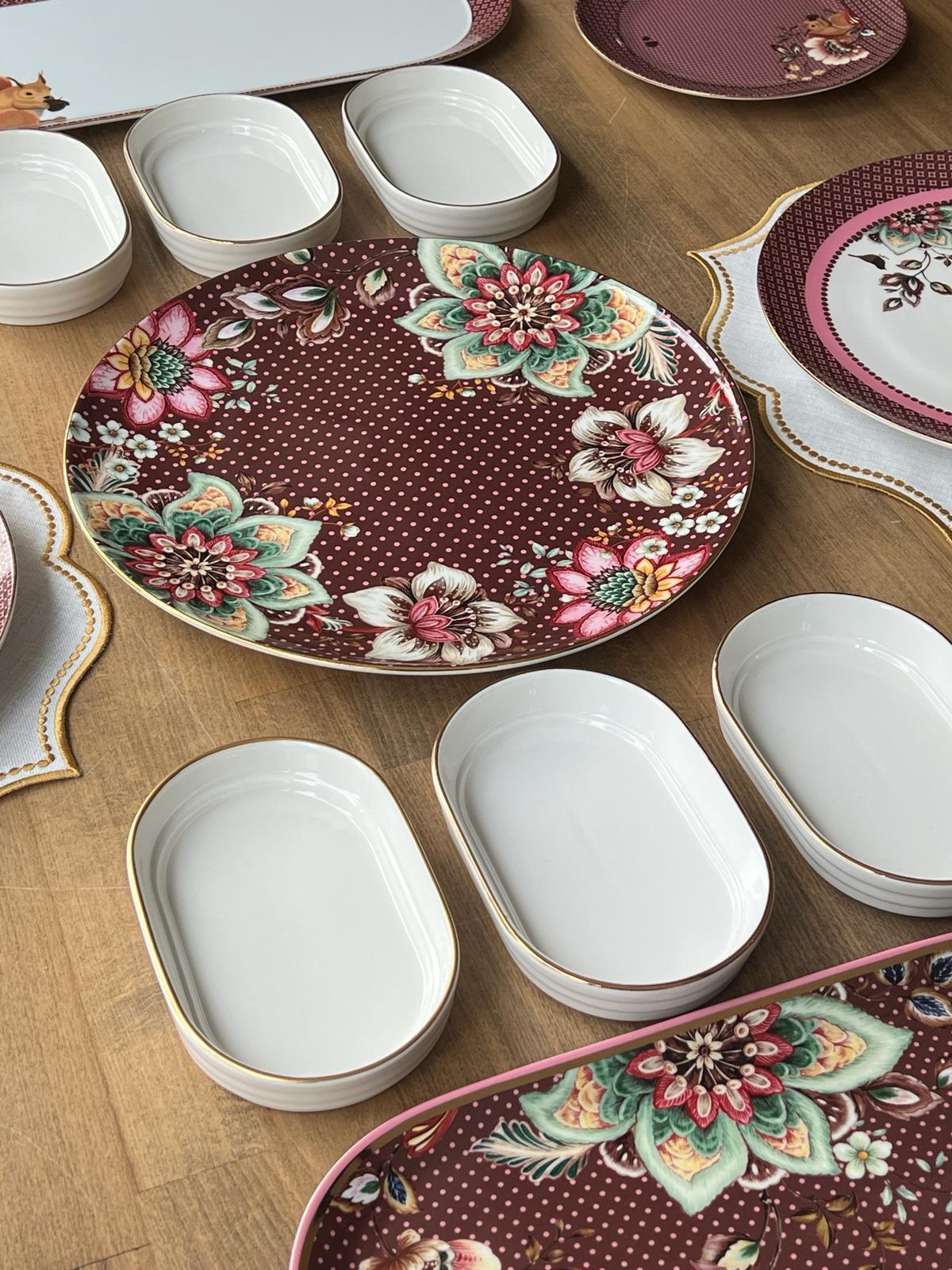 Kahvaltı Takımı Magenta  29 Parça 4 Kişilik
