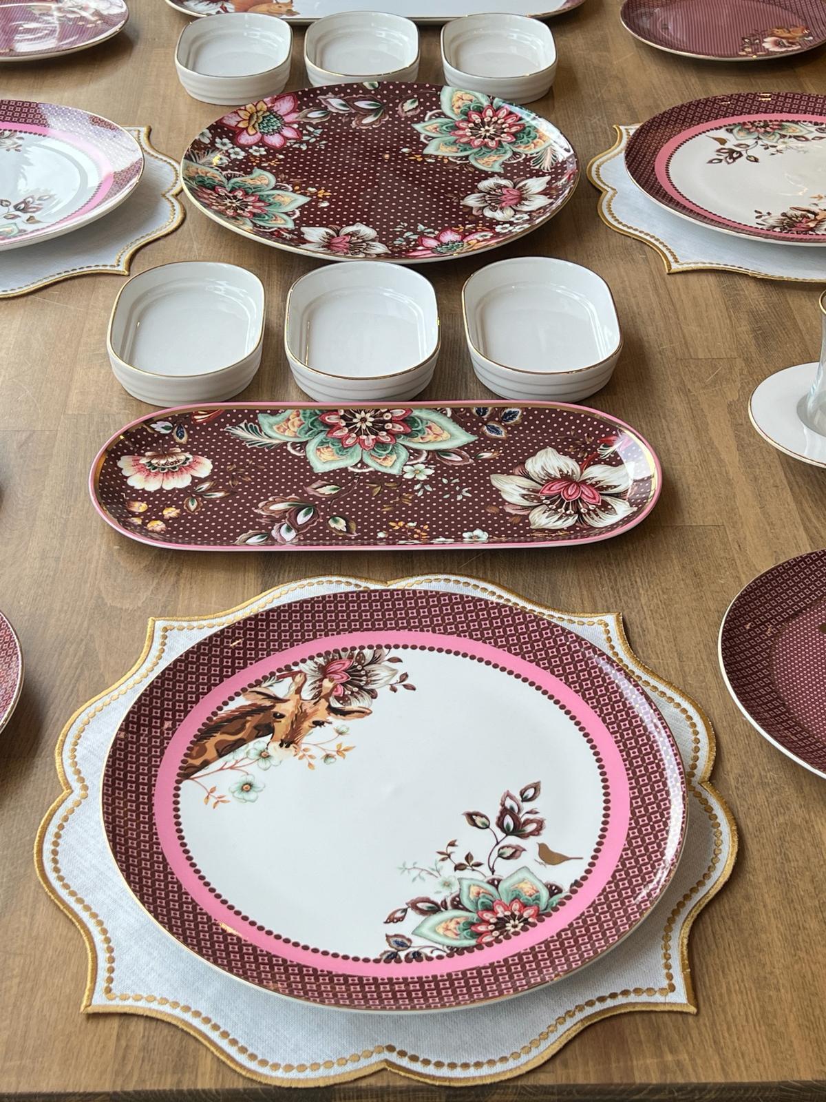 Kahvaltı Takımı Magenta  29 Parça 4 Kişilik