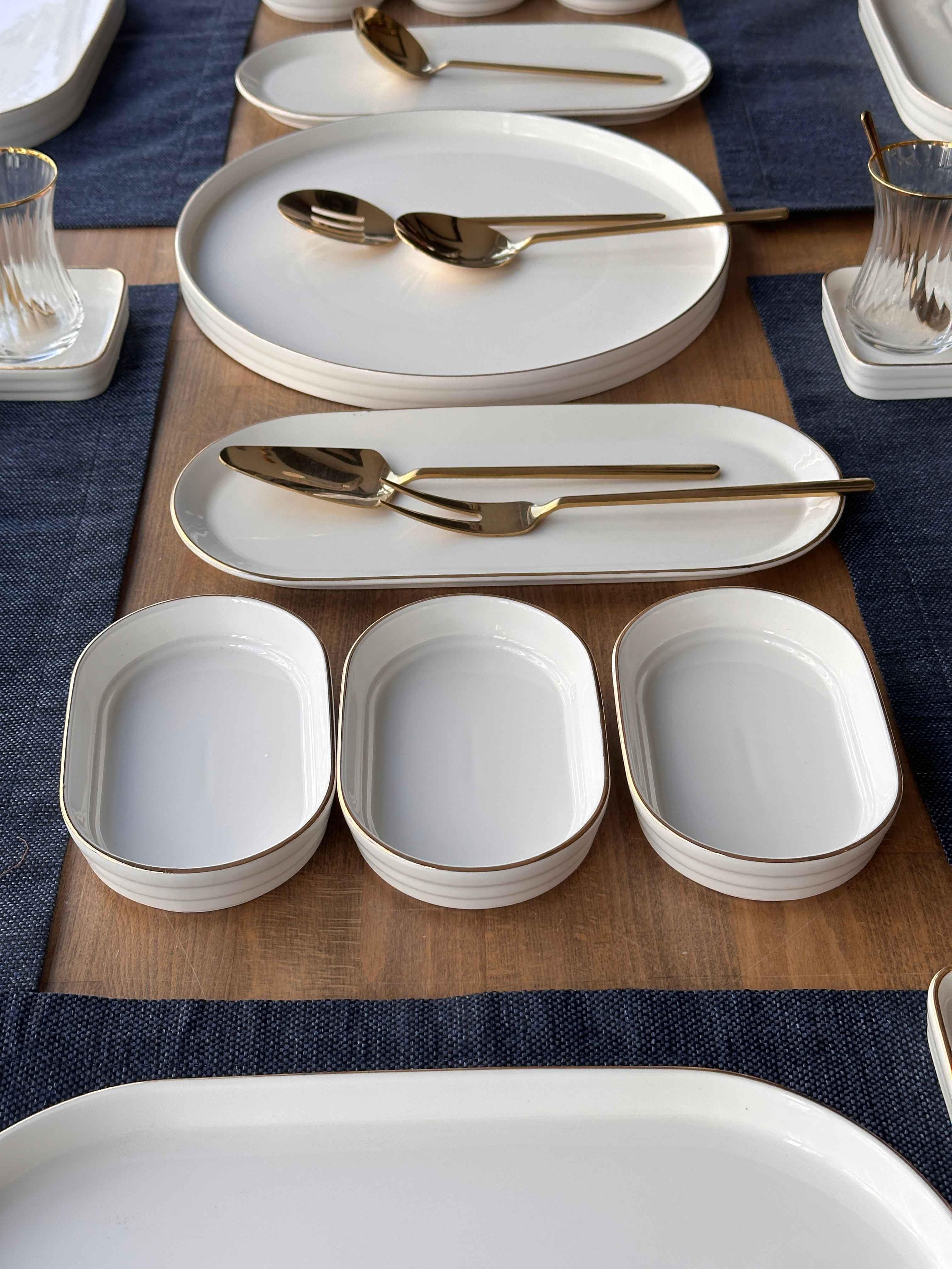 Kahvaltı Takımı Pure Oval 45 Parça 6 Kişilik
