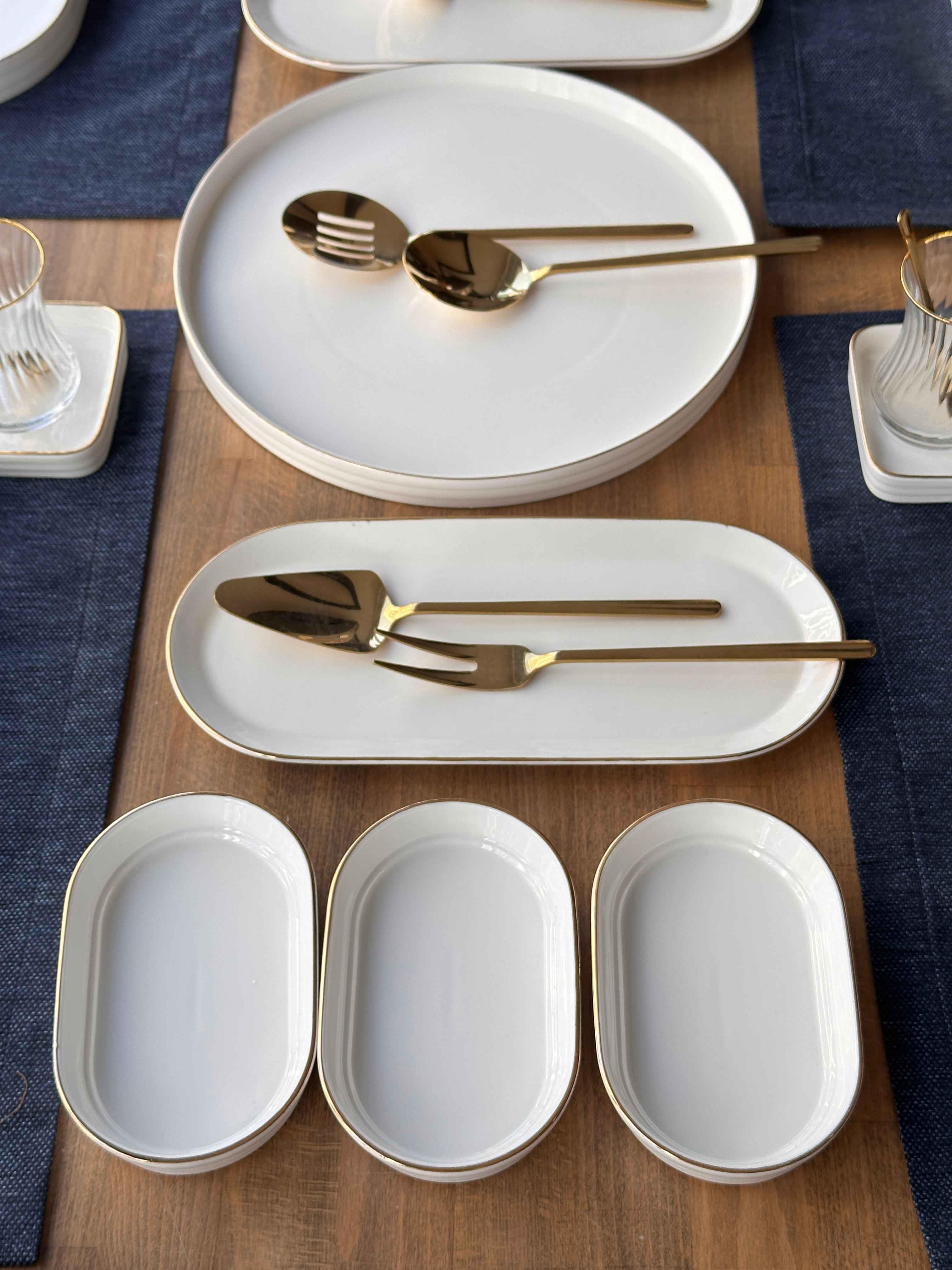 Kahvaltı Takımı Pure Oval 45 Parça 6 Kişilik