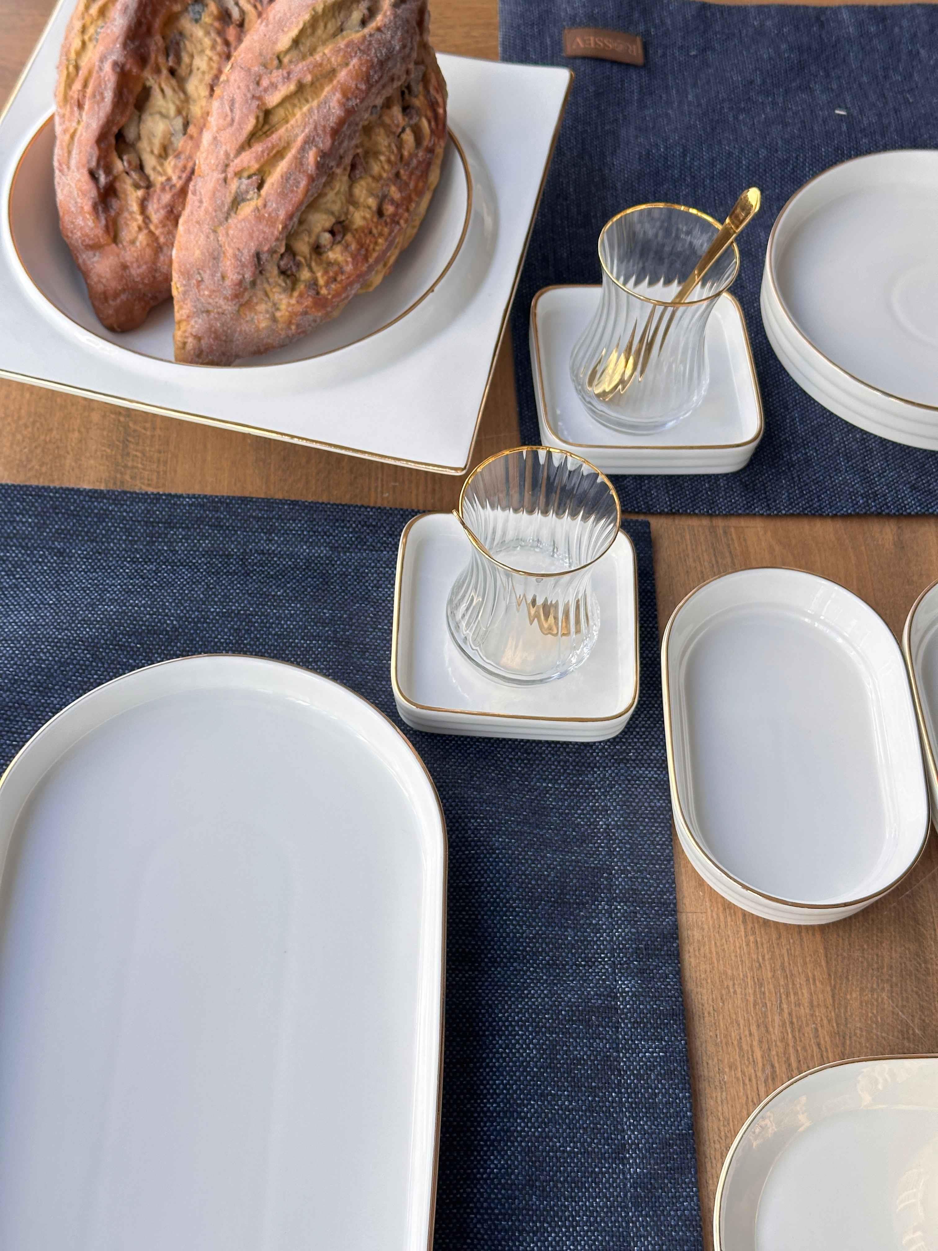 Kahvaltı Takımı Pure Oval 45 Parça 6 Kişilik
