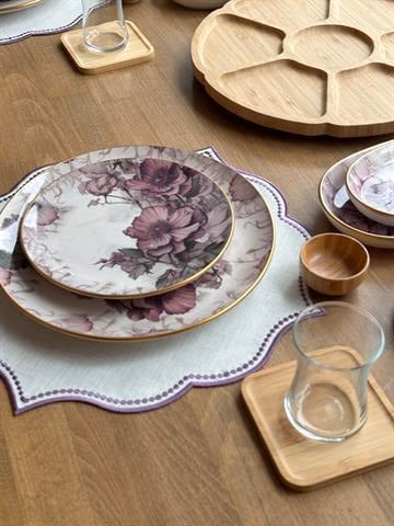 Kahvaltı Takımı Purple Rose 42 Parça 6 Kişilik