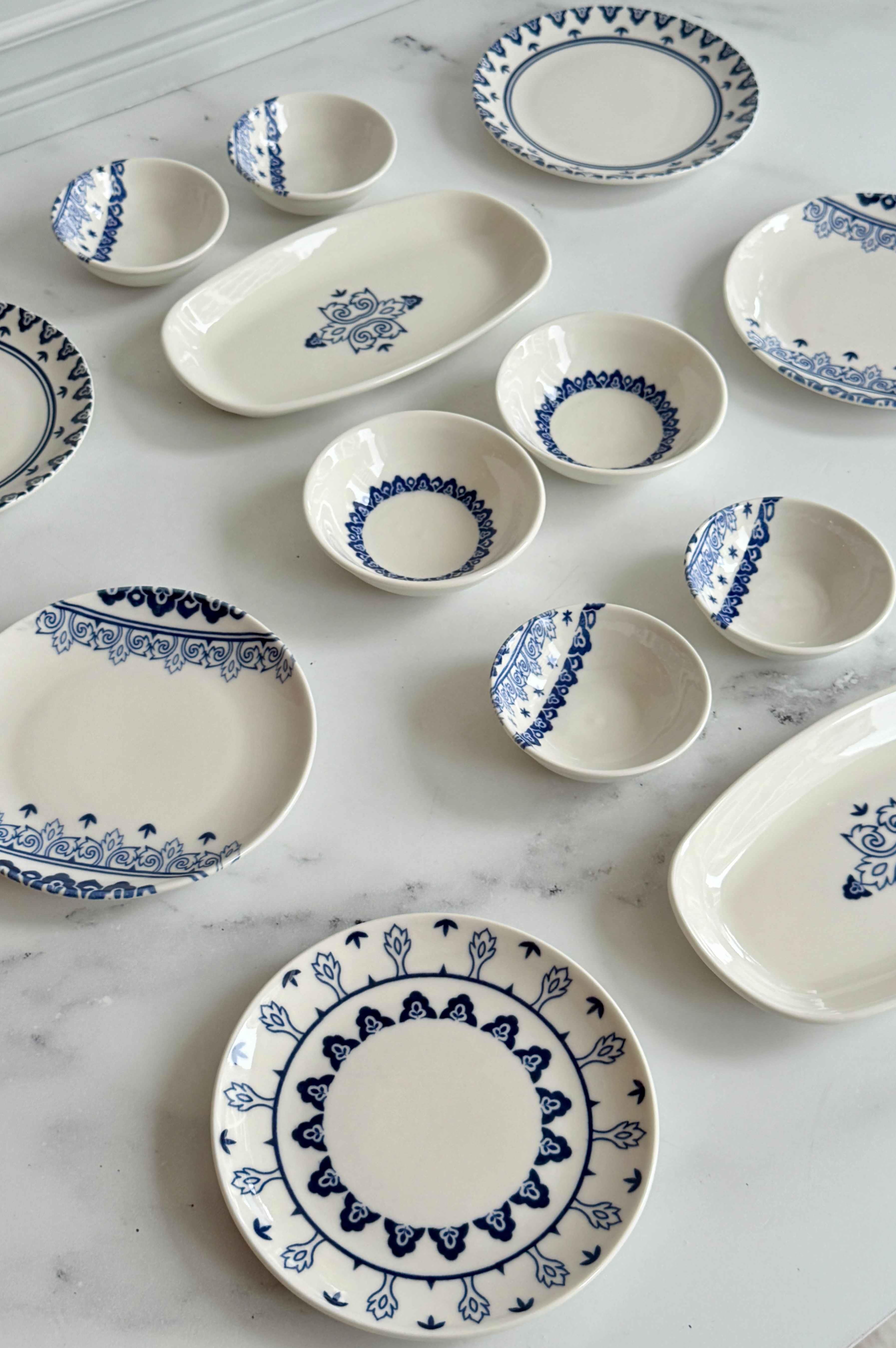 Kahvaltı Takımı Safir Blue 14 Parça 6 Kişilik