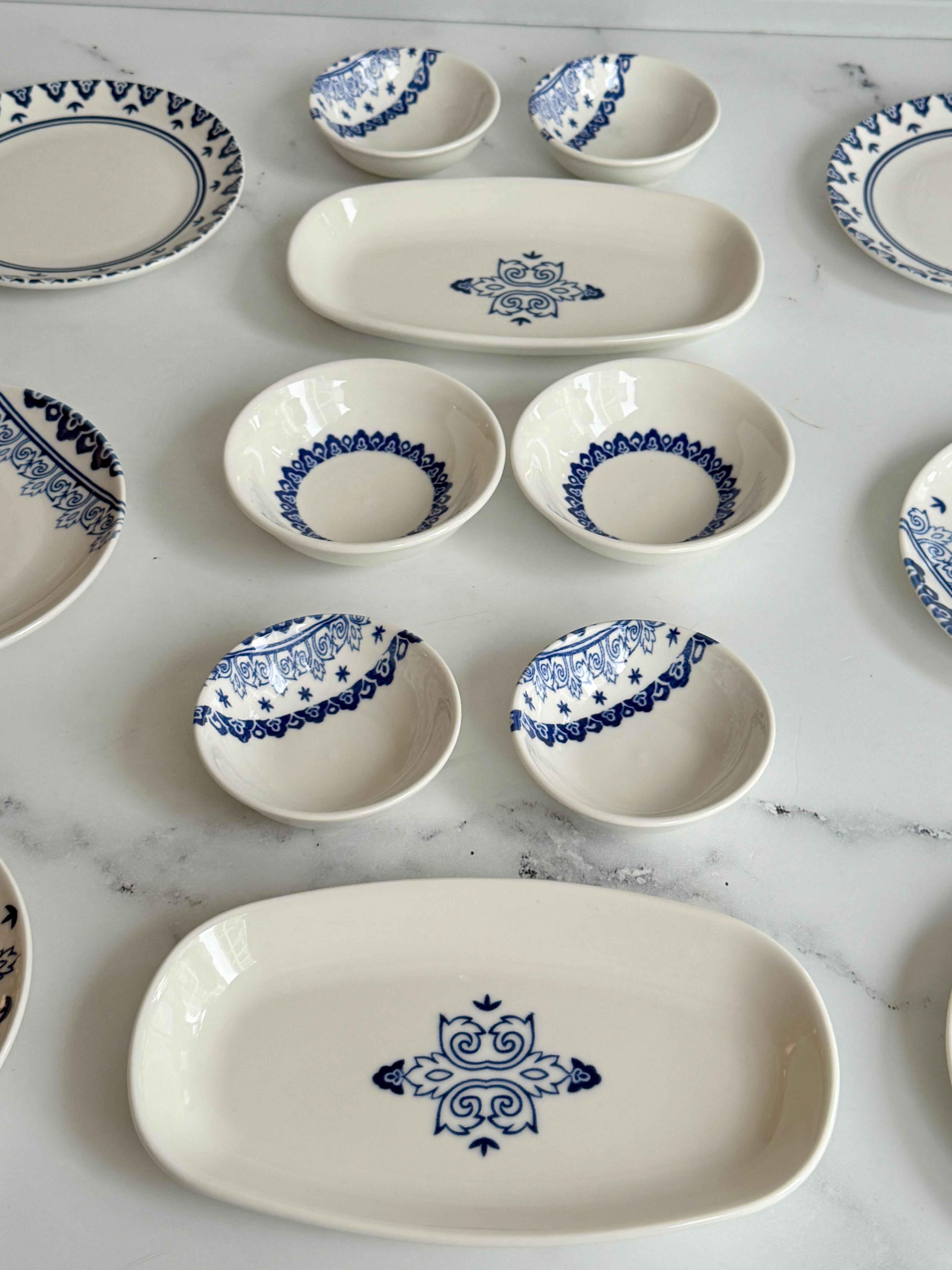 Kahvaltı Takımı Safir Blue 14 Parça 6 Kişilik