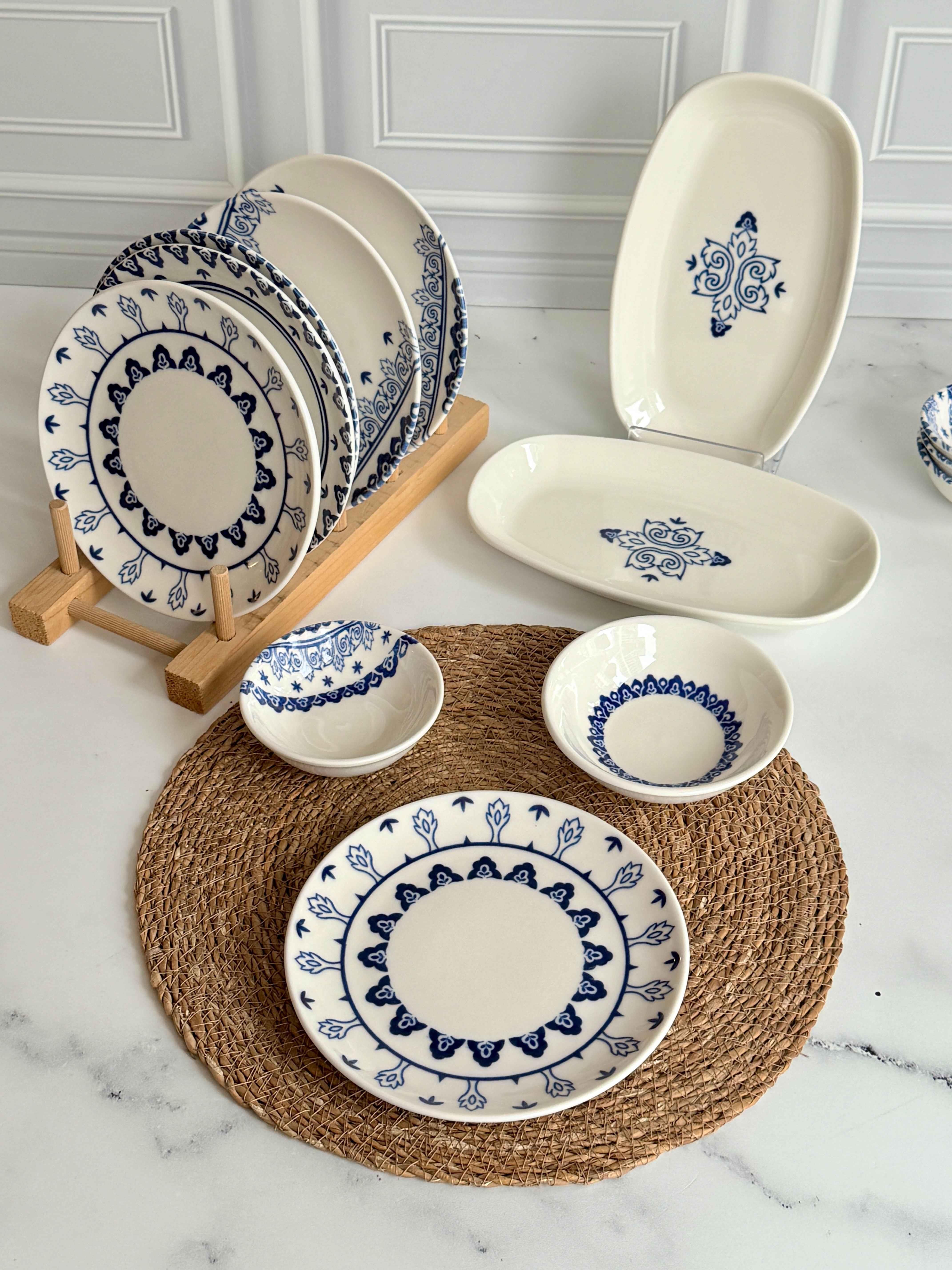 Kahvaltı Takımı Safir Blue 14 Parça 6 Kişilik