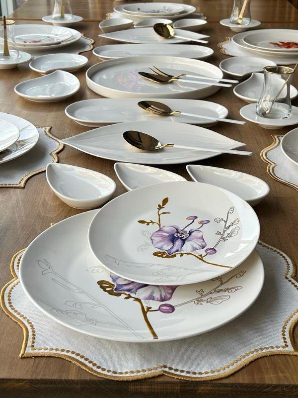 Kahvatı Takımı Royal Flower 56 Parça 6 Kişilik