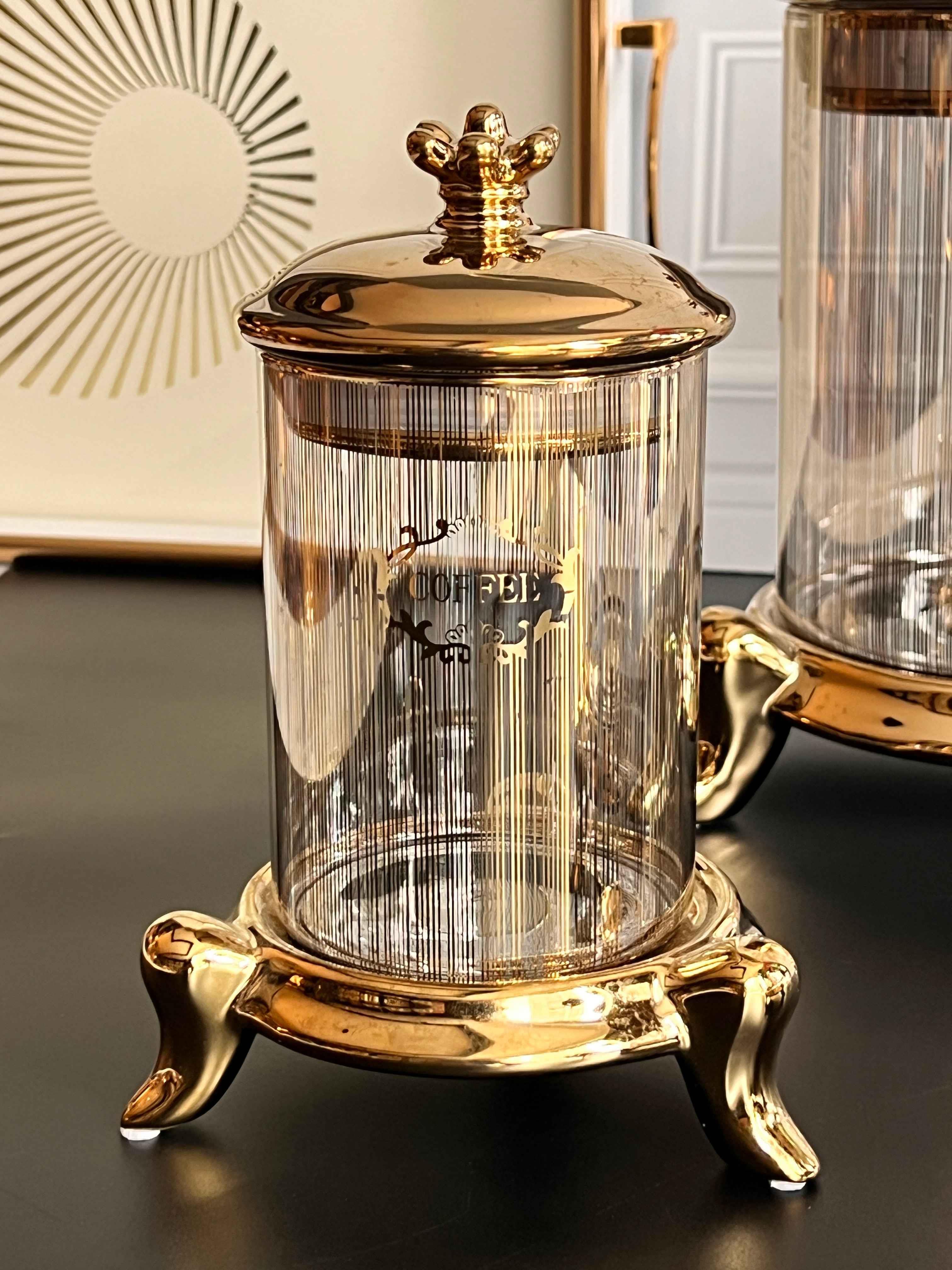 Kıng Gold Vakum Kapaklı Kavanoz Seti 3 'Lü