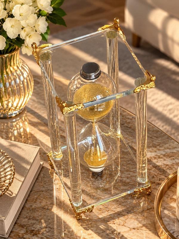 Kum Saati Tımeless Gold Cam 16cm