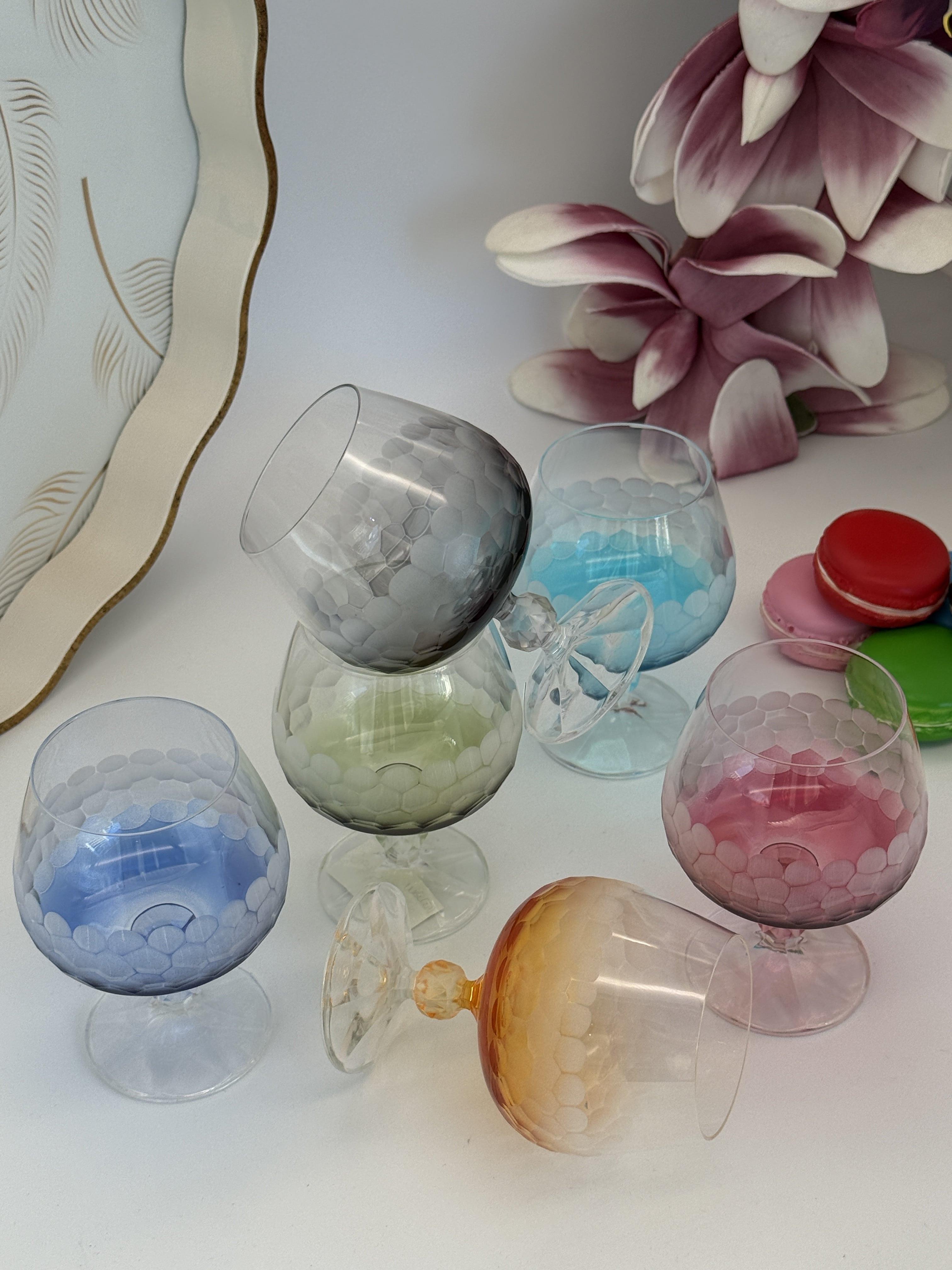 Mercan Mix Kahve Yanı Kristal Su Kadehi-250ml