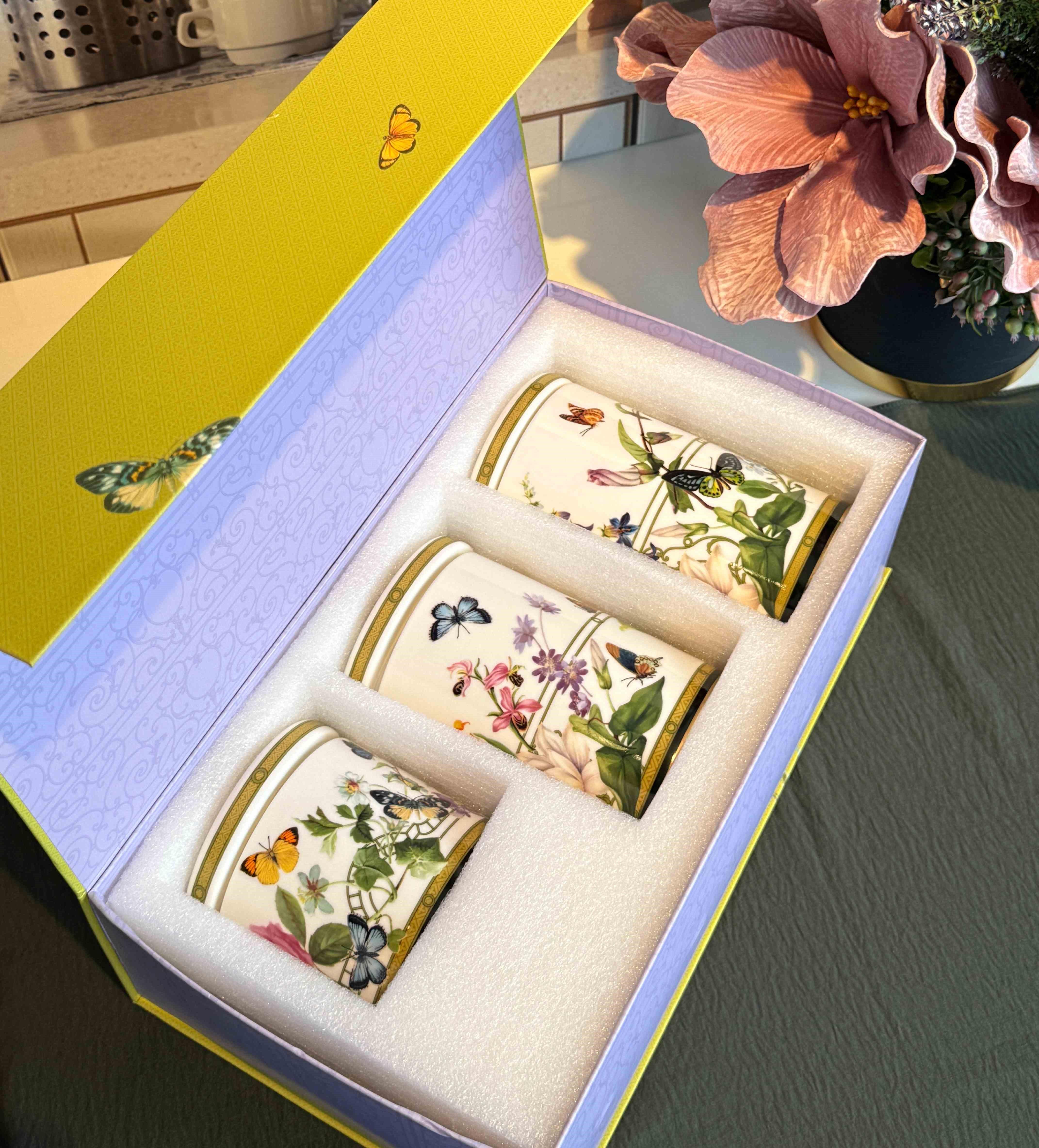 Muse Garden Porselen 3'lü Kavanoz Seti