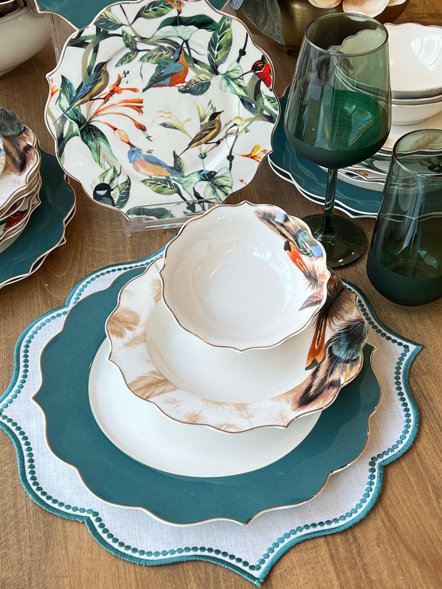 Pink&More Yemek Takımı Green Amazon 24 Parça 6 Kişilik