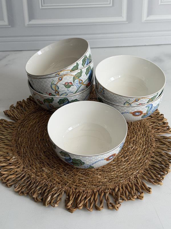 Porselen Çorba Kasesi 6'Lı 14 Cm Azur