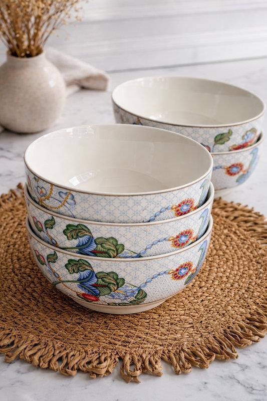 Porselen Çorba Kasesi 6'Lı 14 Cm Azur