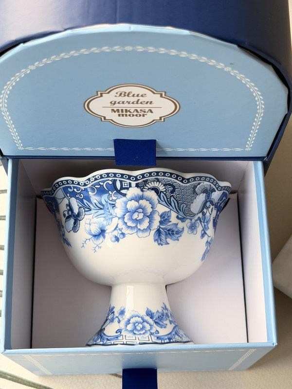 Porselen Dondurma Kasesi 2'li Blue Garden