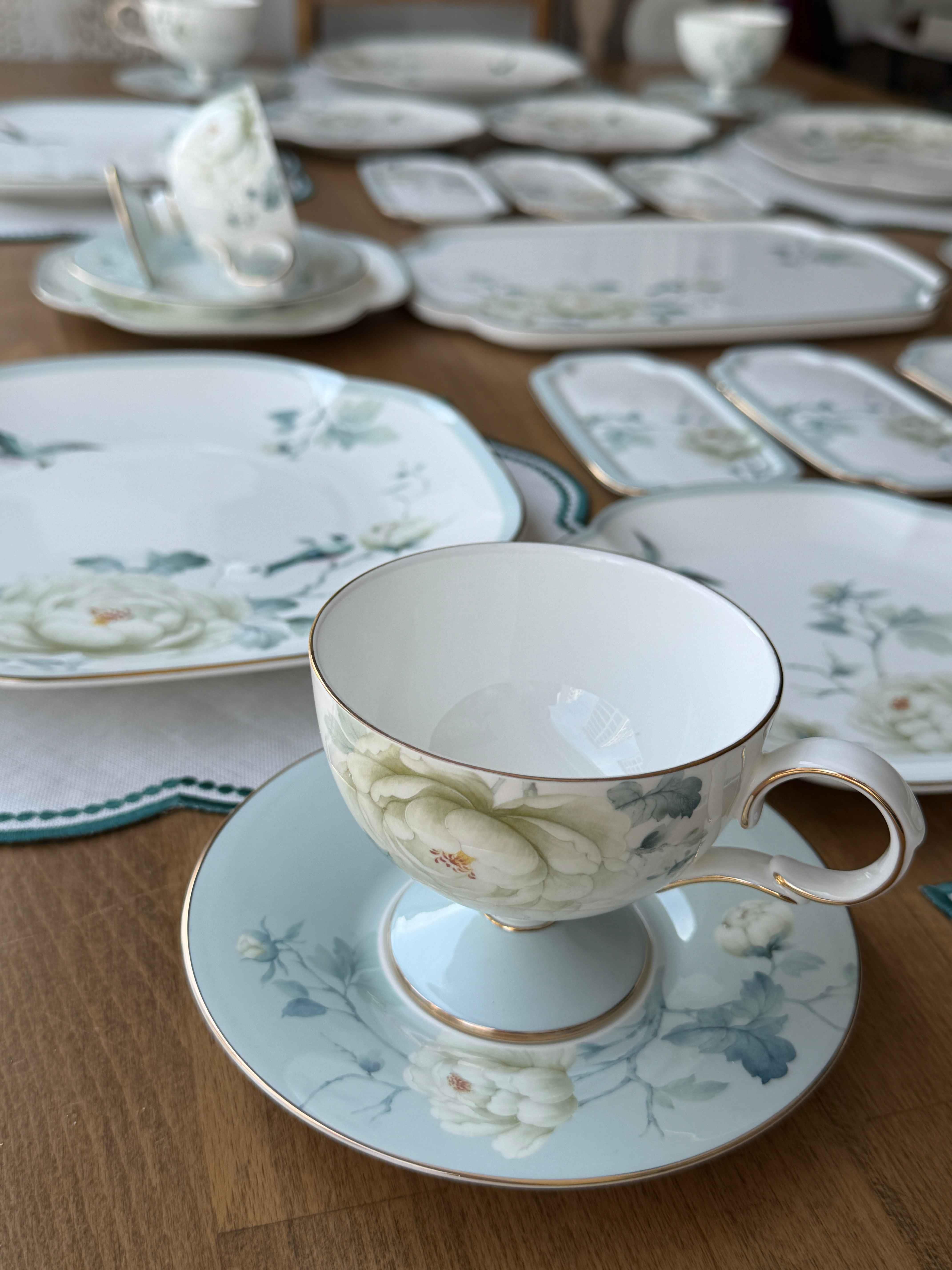 Porselen Kahvaltı Takımı 6 Kişilik 37 Parça Fleurs