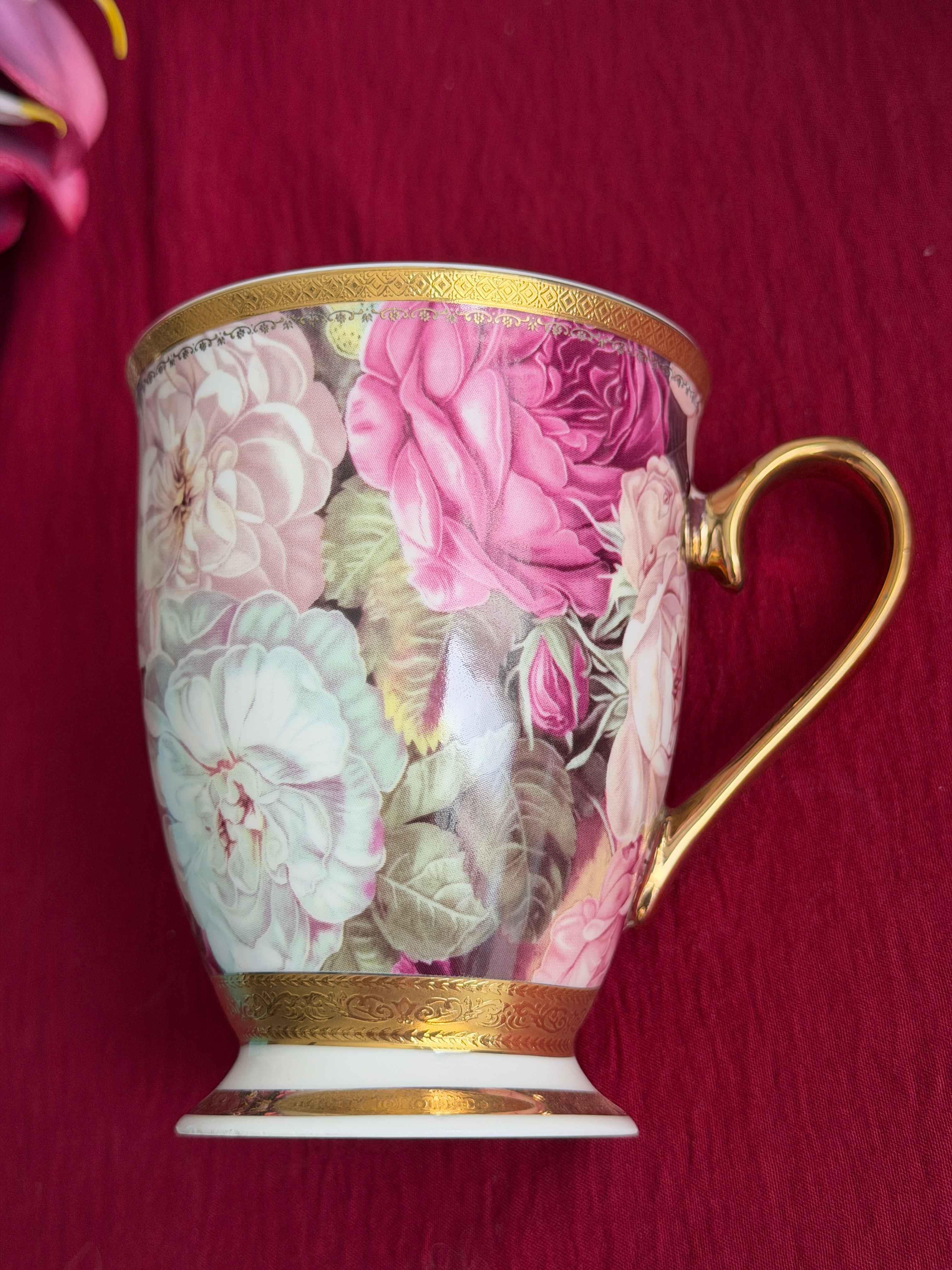 Porselen Kupa 24K Flores